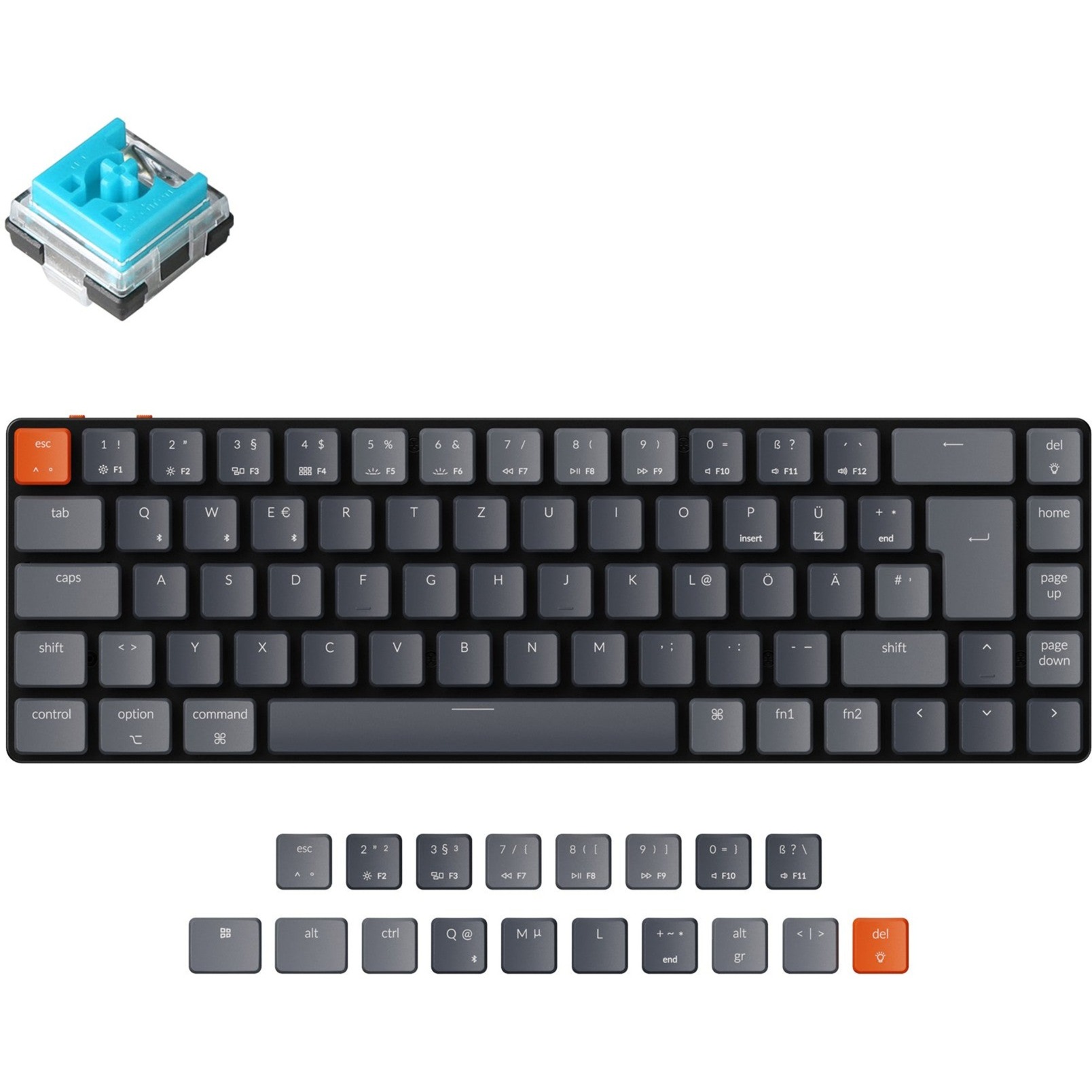 Keychron K7, Gaming-Tastatur | 04895248806349