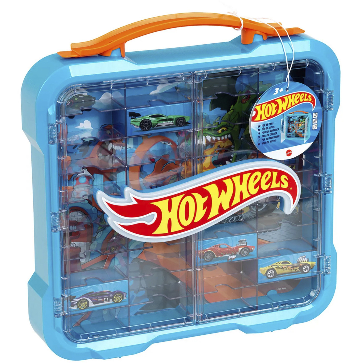 Hot Wheels - Sammelkoffervitrine mit Licht, Aufbewahrungsbox