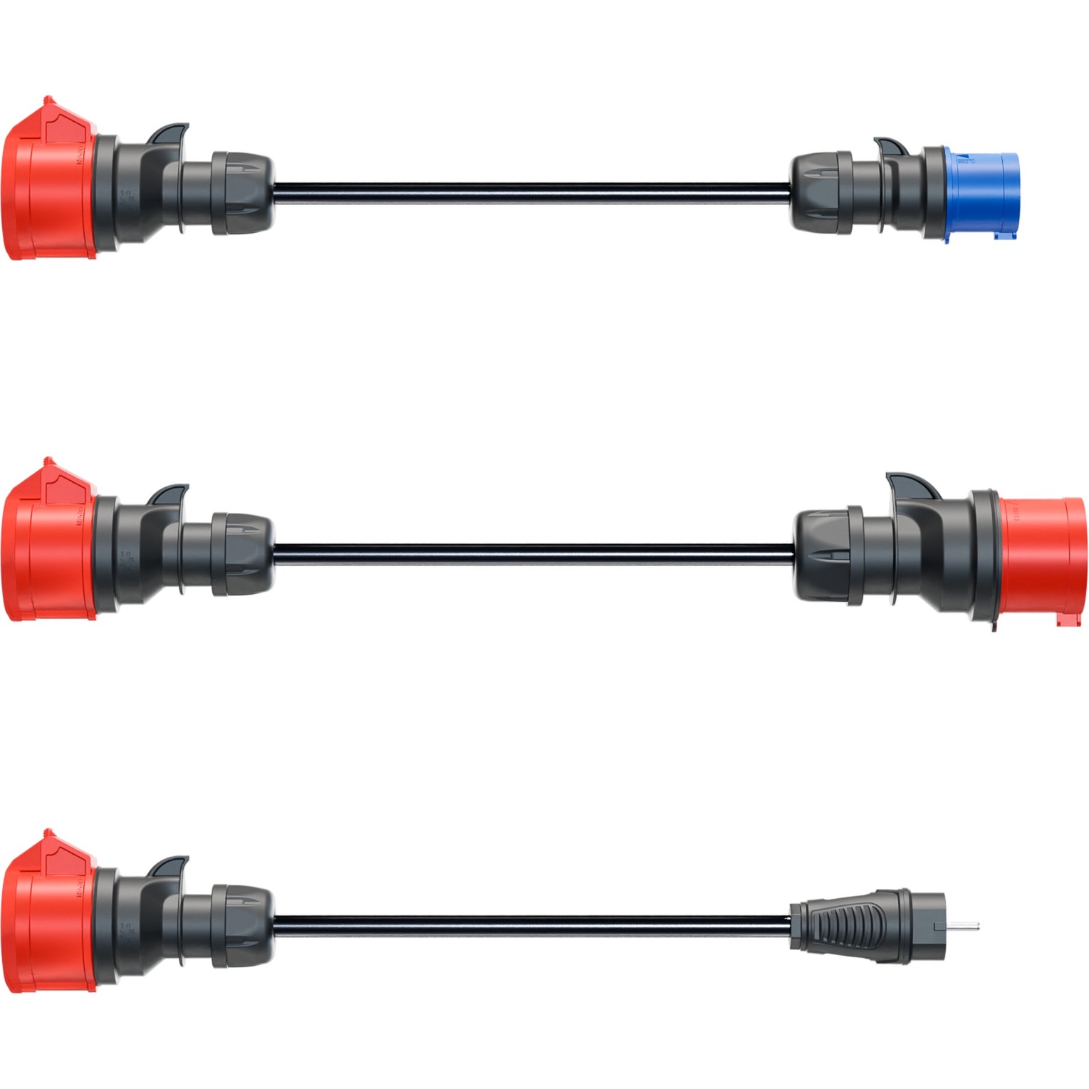 go-e Adapterset für Gemini flex 11 kW, 3-teiliges Set | 09120087411498 go-e Adapterset für Gemini flex 11 kW, 3-teiliges Set | 09120087411498