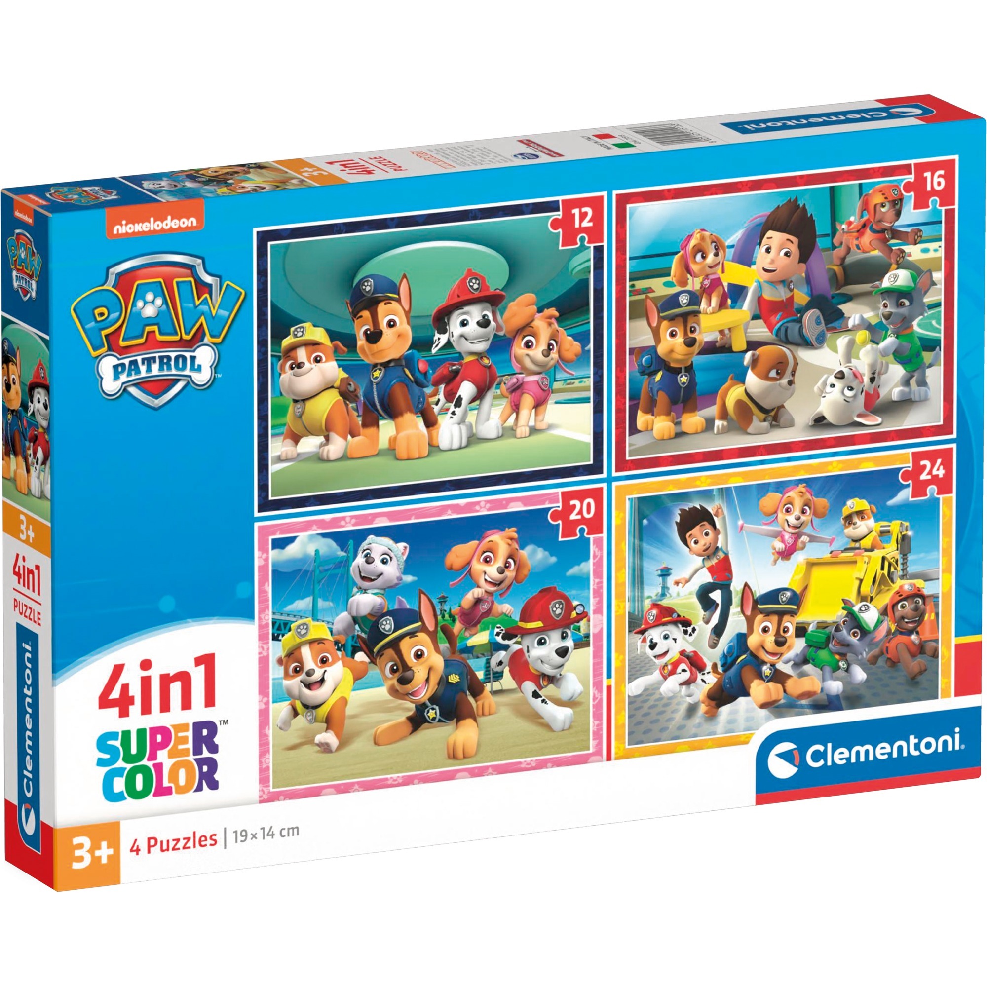 Clementoni Supercolor 4 in 1 – Paw Patrol, Puzzle | 08005125215133 Clementoni Supercolor 4 in 1 – Paw Patrol, Puzzle | 08005125215133