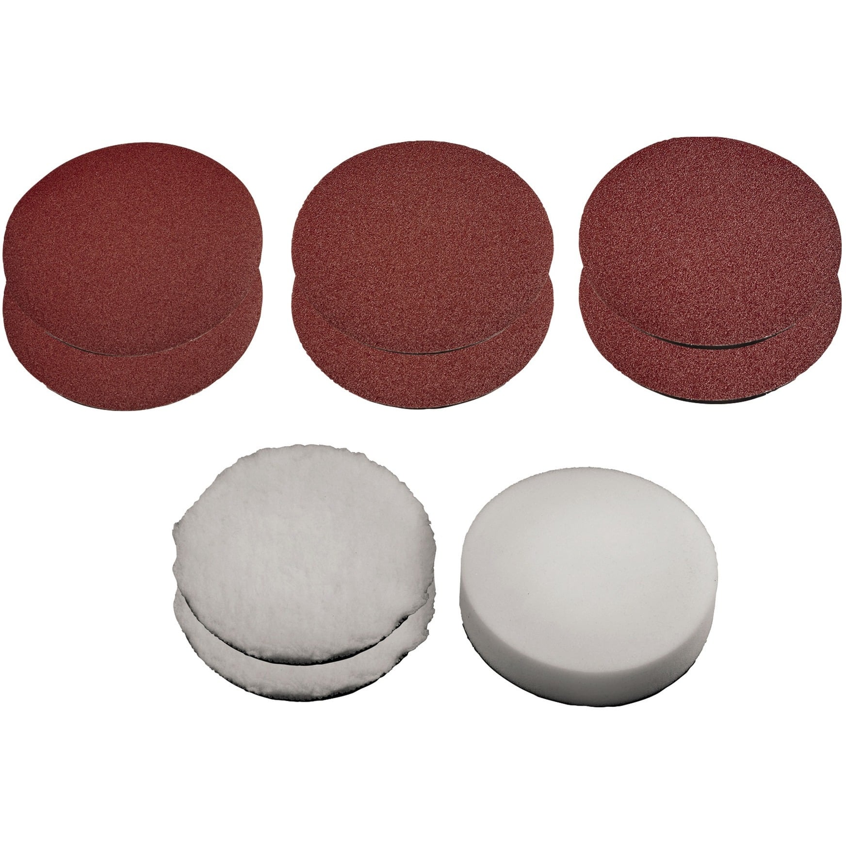 Polierhauben- / Schleifscheiben-Set, für CC-PO 1100/150 E