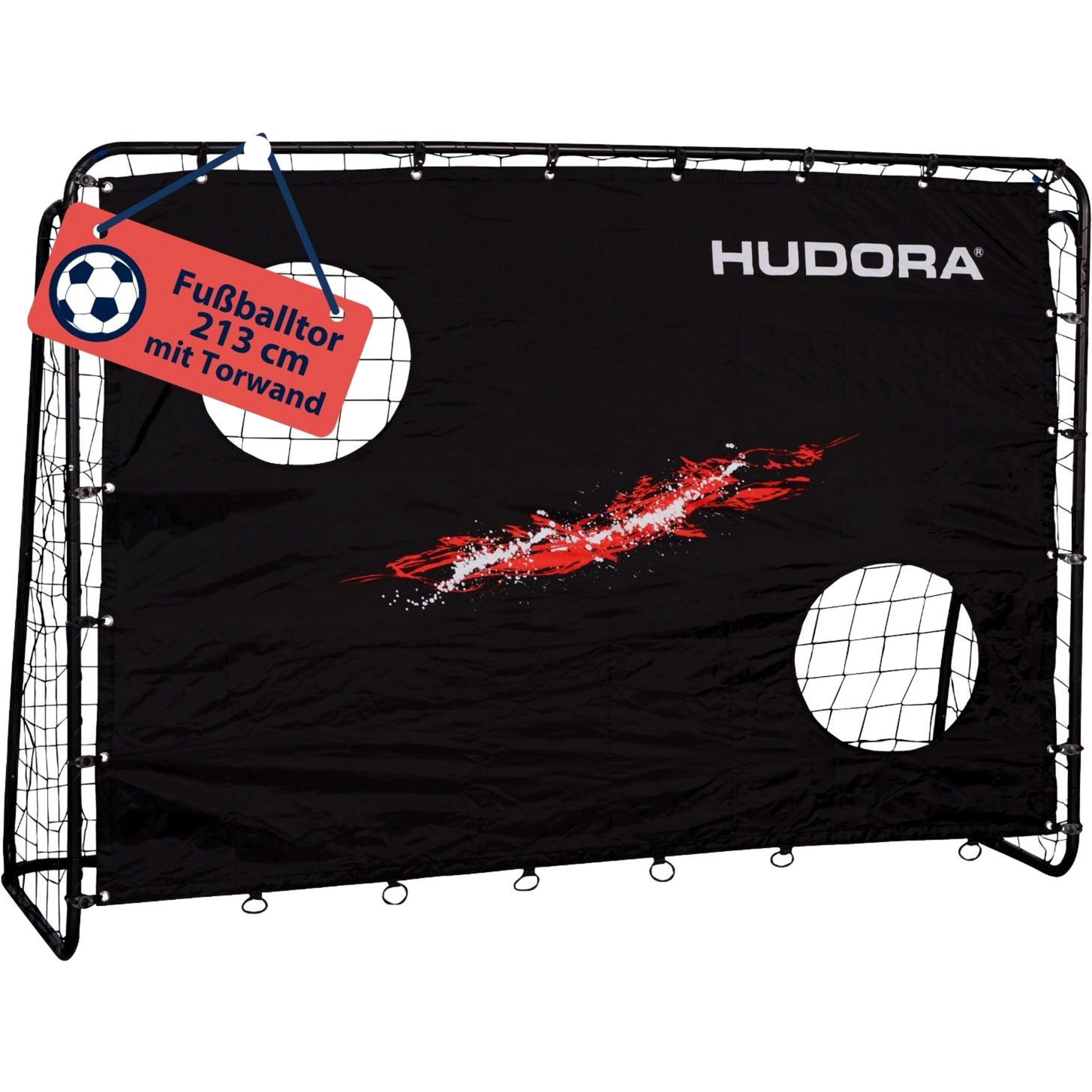 Fußballtor Trainer mit Torwand