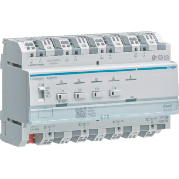 Universal-Dimmaktor vierfach KNX Secure