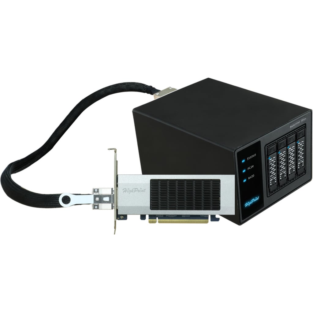 RocketStor 6541AW 4-Bay PCIe 4.0 x16 NVMe, RAID-Gehäuse
