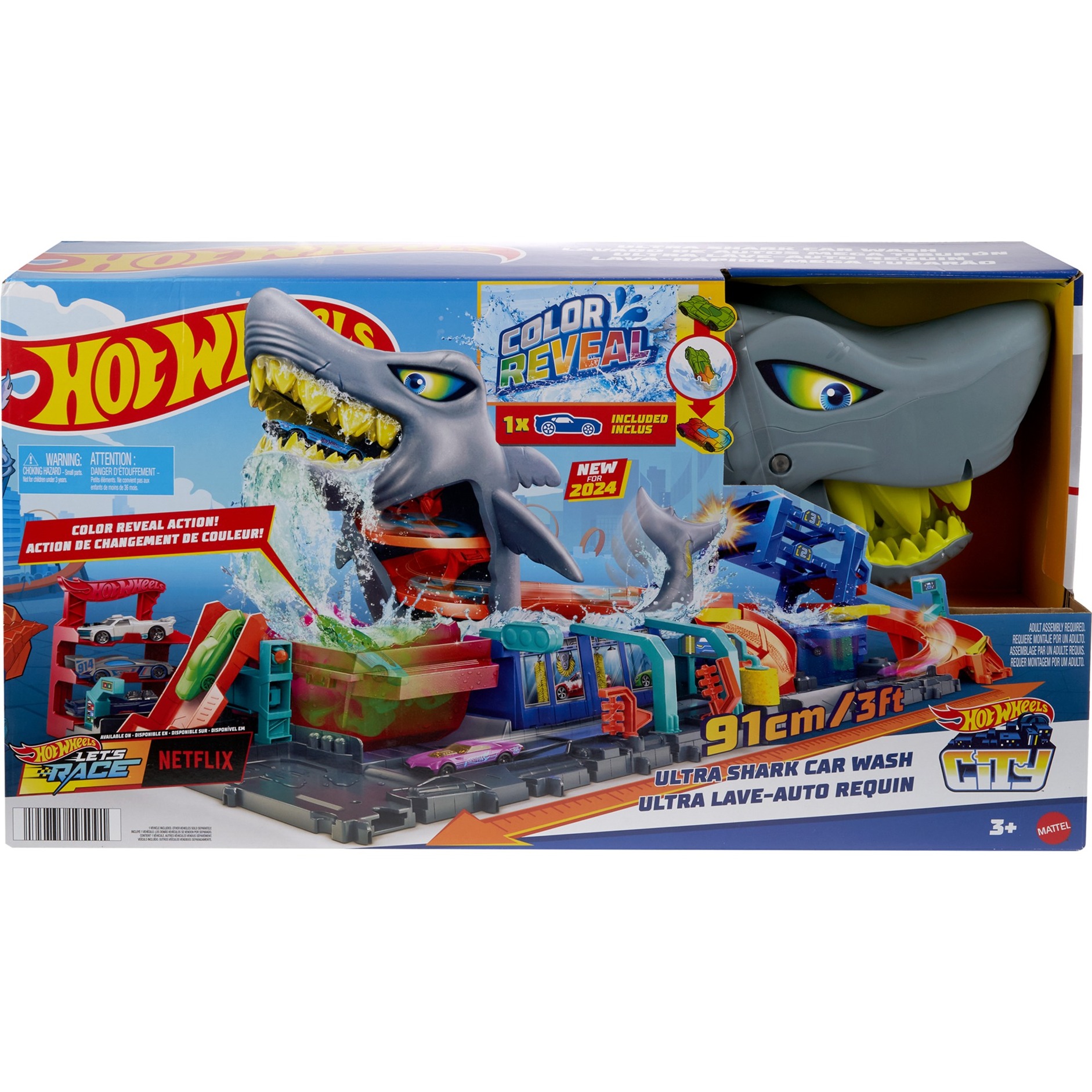 Hot Wheels City Ultimative Hai Auto-Waschanlage, Spielgebäude | 00194735195091 Hot Wheels City Ultimative Hai Auto-Waschanlage, Spielgebäude | 00194735195091