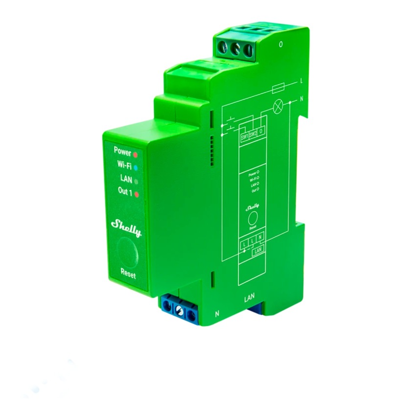 Shelly Pro Dimmer 1PM, Relais | 03800235268162 Shelly Pro Dimmer 1PM, Relais | 03800235268162