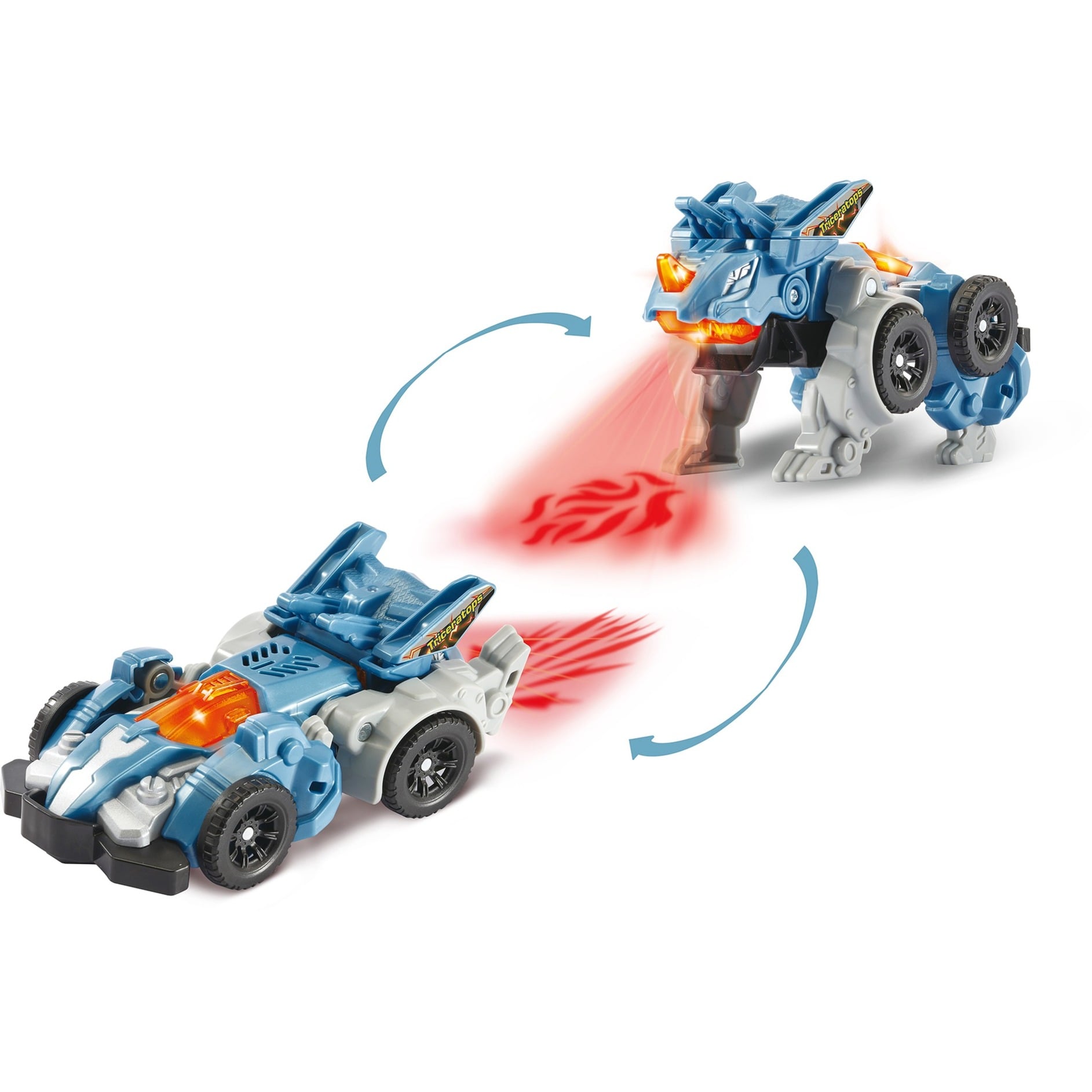 Switch & Go Dinos - Fire-Mini-Triceratops, Spielfigur