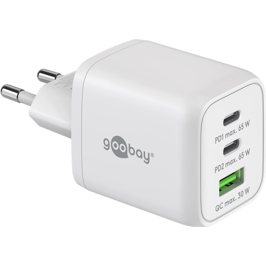 Goobay USB-C Schnellladegerät Nano, PD, GaN, 65 Watt | 04040849647543 Goobay USB-C Schnellladegerät Nano, PD, GaN, 65 Watt | 04040849647543