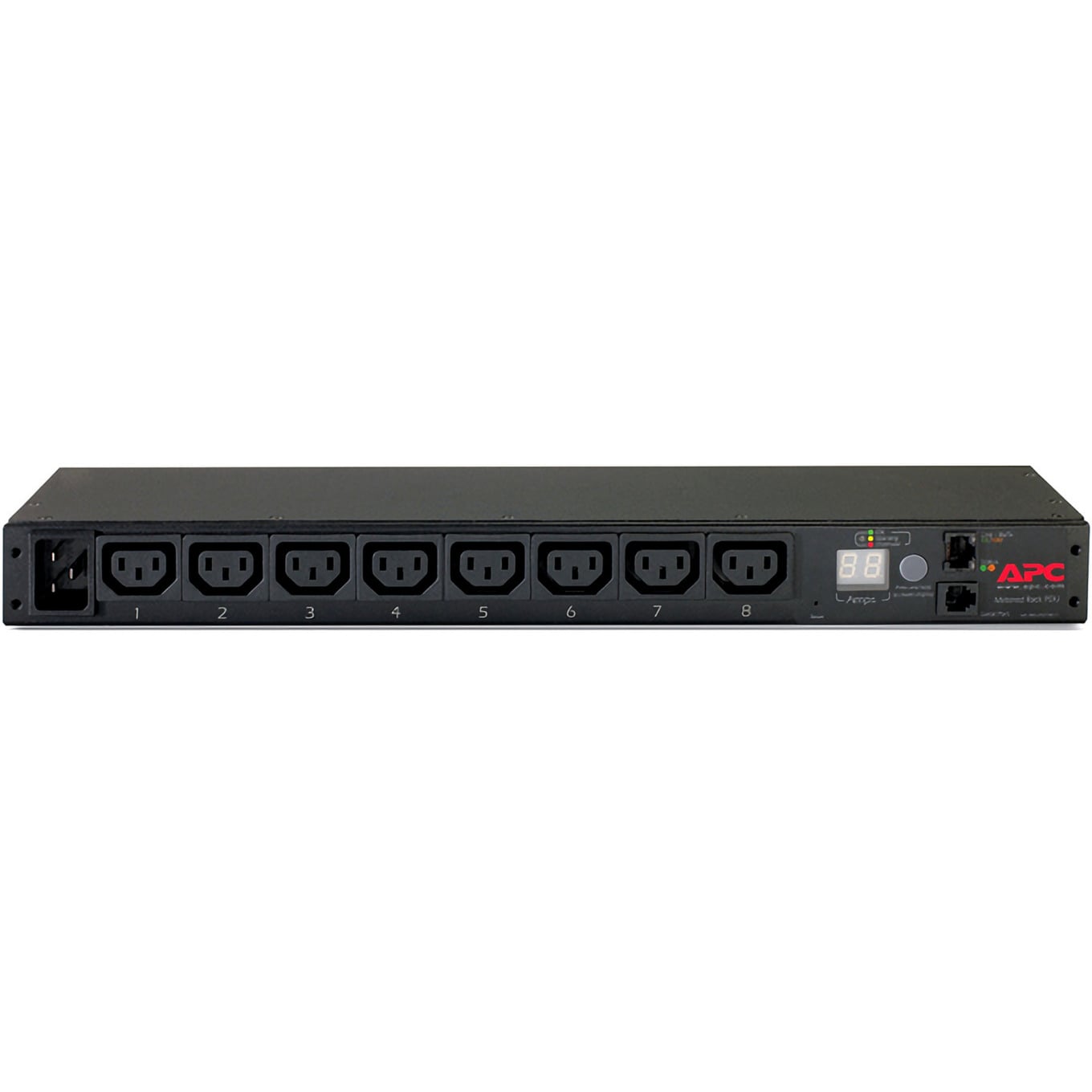 Metered Rack PDU AP7821B mit Messfunktion, 1HE, 8x C13, Steckdosenleiste