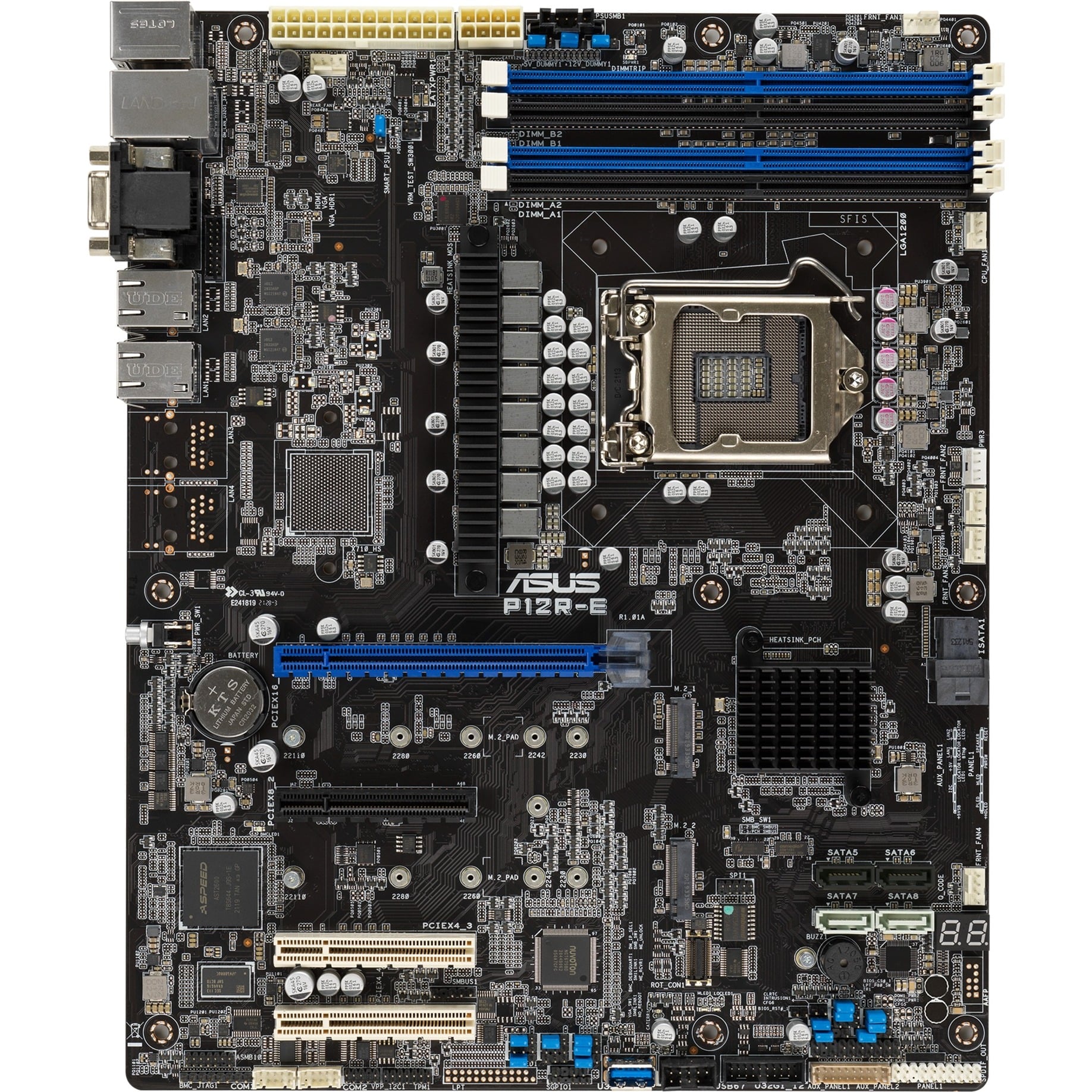 P12R-E, Mainboard