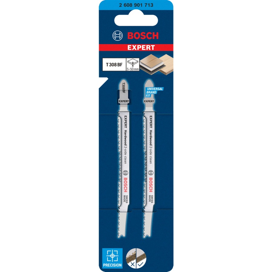 Bosch Expert Stichsägeblatt T 308 BF “Hardwood 2-side clean“ | 04059952657400 Bosch Expert Stichsägeblatt T 308 BF “Hardwood 2-side clean“ | 04059952657400