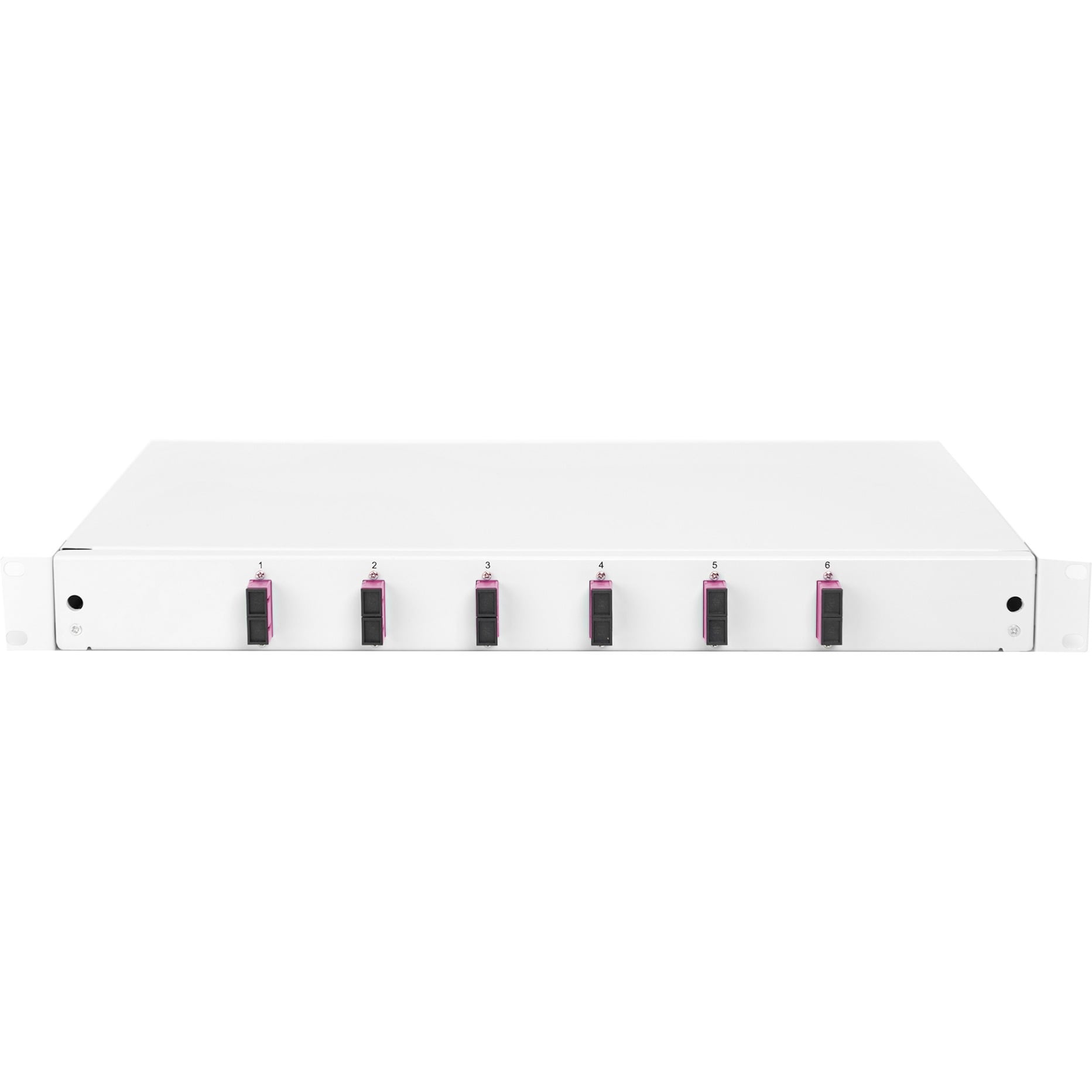LWL-Spleißbox, bestückt, 6x SC DX, OM4