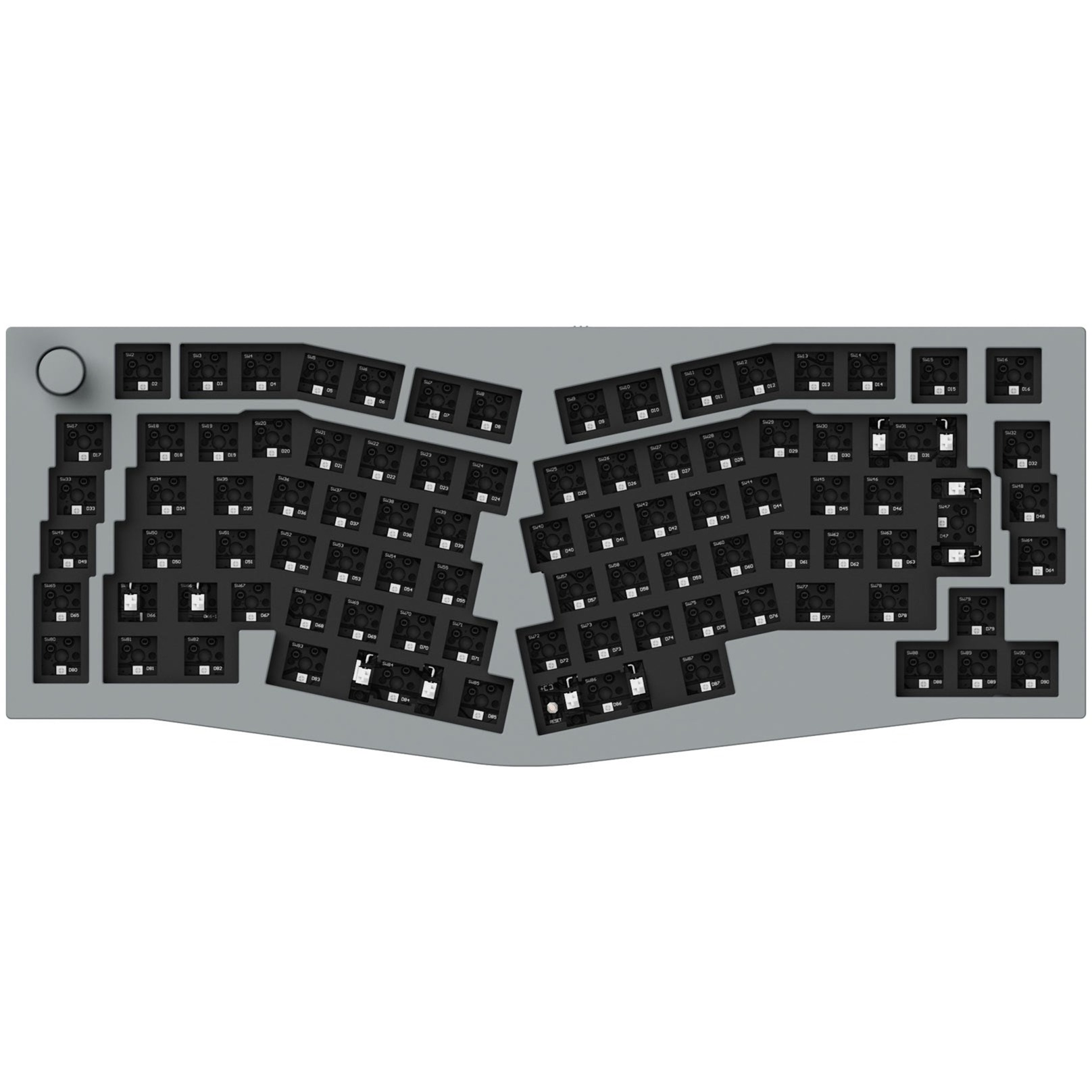 Keychron Q10 Barebone ISO Knob, Gaming-Tastatur | 04895248822493 Keychron Q10 Barebone ISO Knob, Gaming-Tastatur | 04895248822493