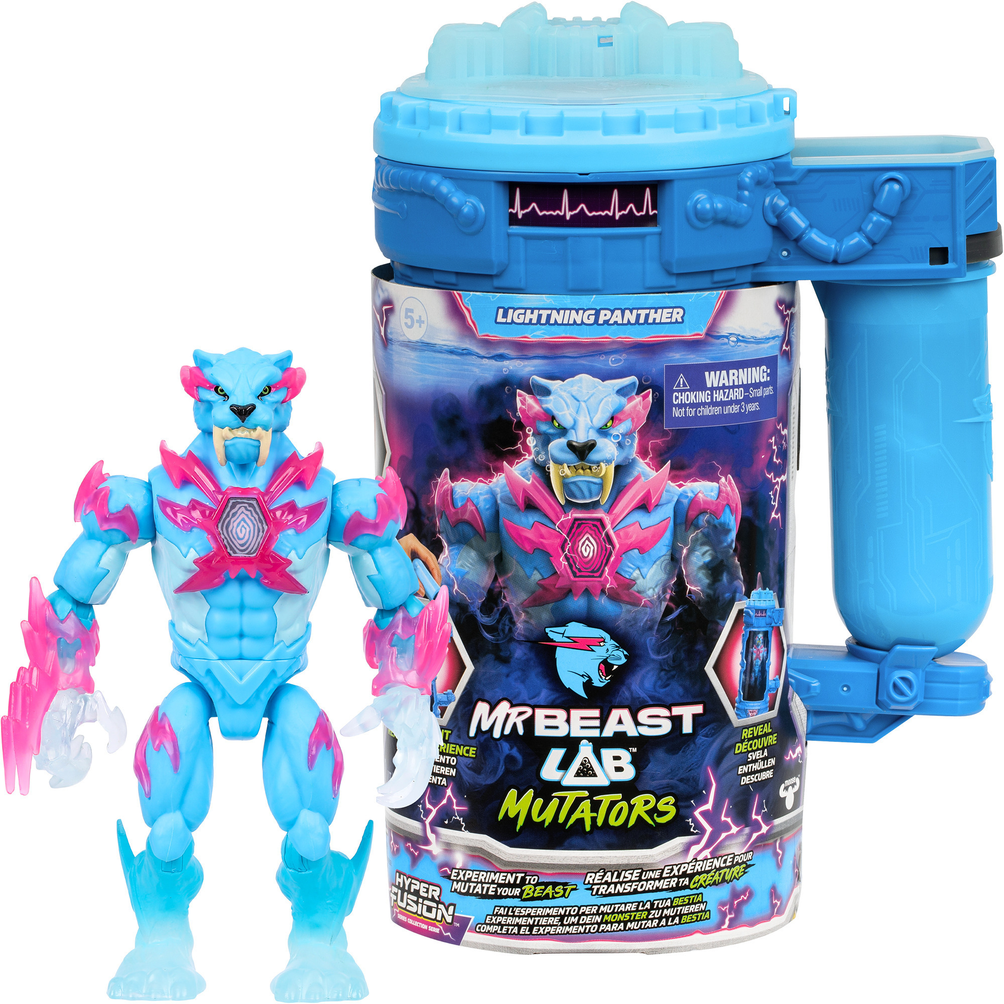 MrBeast Lab Mutators S2 Mutation Chamber - Lightning Panther, Spielfigur