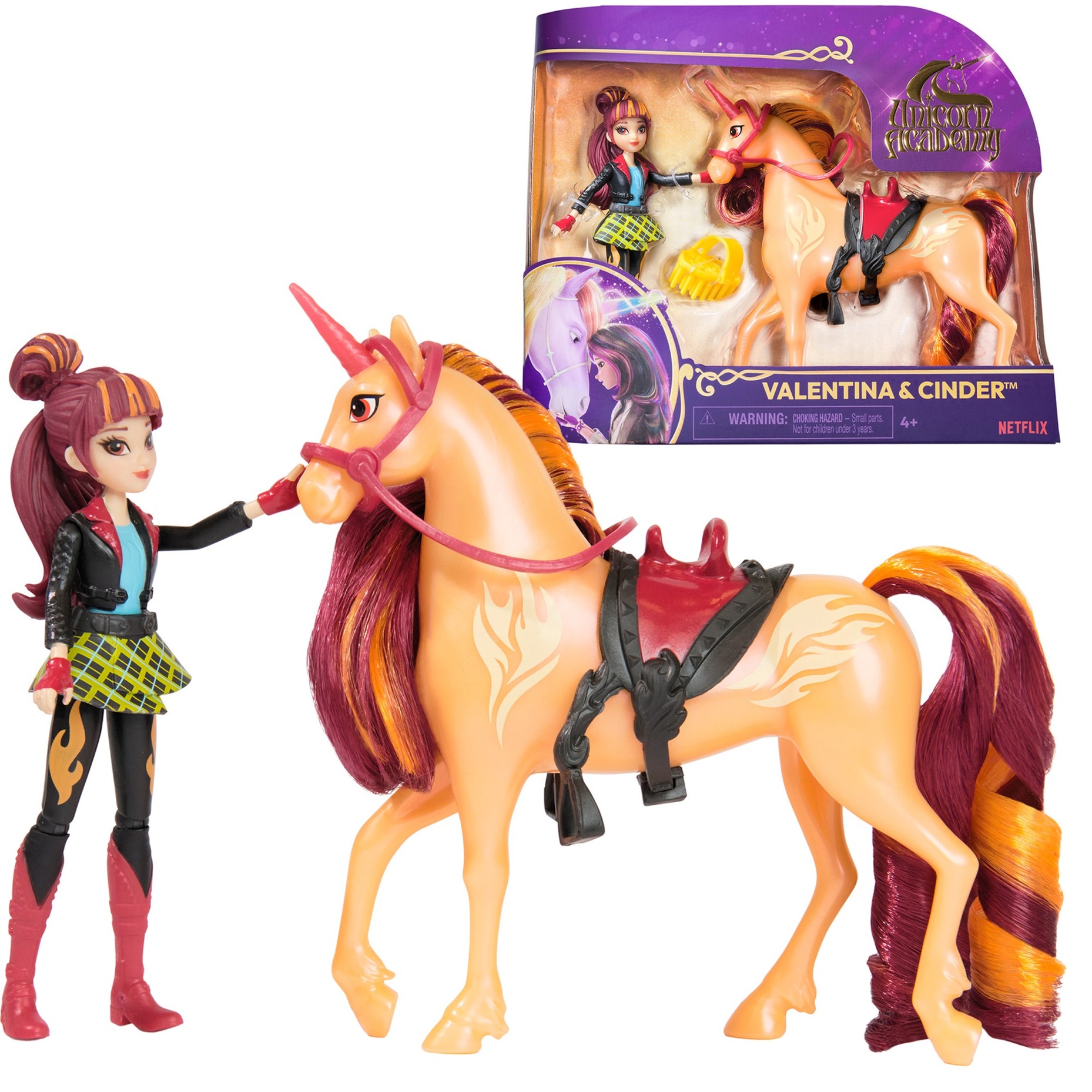 Spin Master Unicorn Academy – Valentina und Einhorn Cinder Set, Spielfigur | 00778988461976 Spin Master Unicorn Academy – Valentina und Einhorn Cinder Set, Spielfigur | 00778988461976