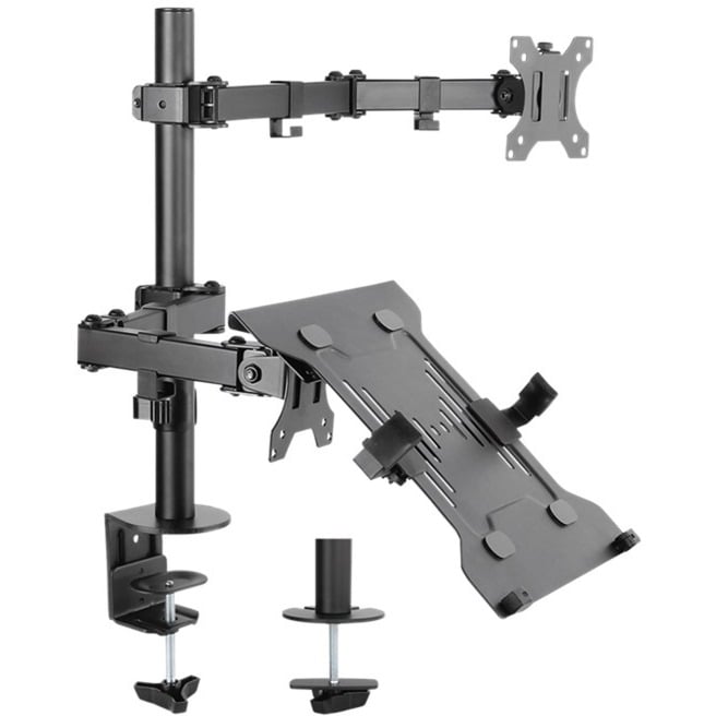 Monitorhalterung mit Laptop-Arm Flex