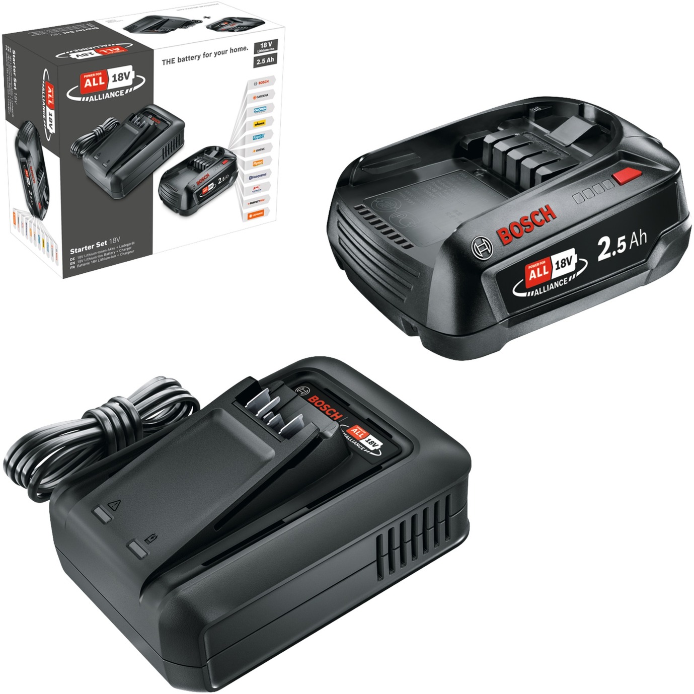 Akku Starter-Set 18V 1x 2,5Ah + Schnellladegerät AL 18V-44