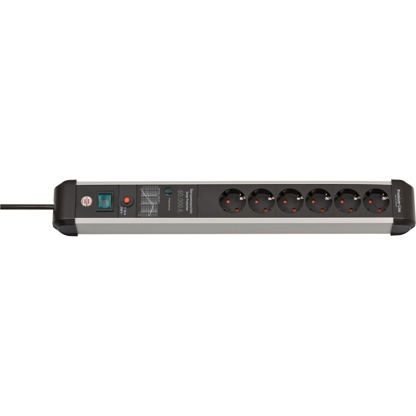 Brennenstuhl Premium-Protect-Line Steckdosenleiste 6-fach | 04007123677092 Brennenstuhl Premium-Protect-Line Steckdosenleiste 6-fach | 04007123677092