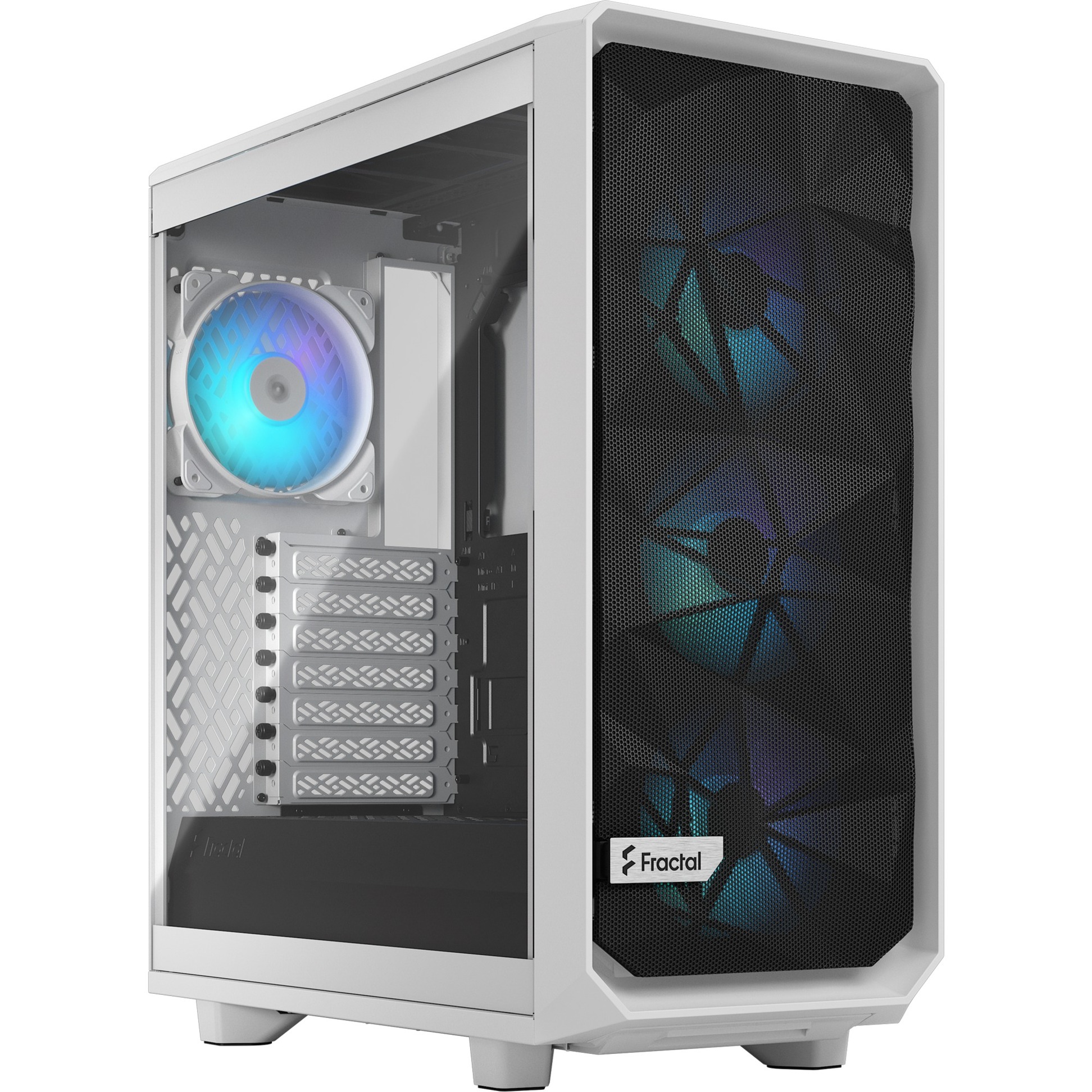 Fractal Design Meshify 2 Compact RGB White TG Clear Tint, Tower-Gehäuse | 07340172703716 Fractal Design Meshify 2 Compact RGB White TG Clear Tint, Tower-Gehäuse | 07340172703716
