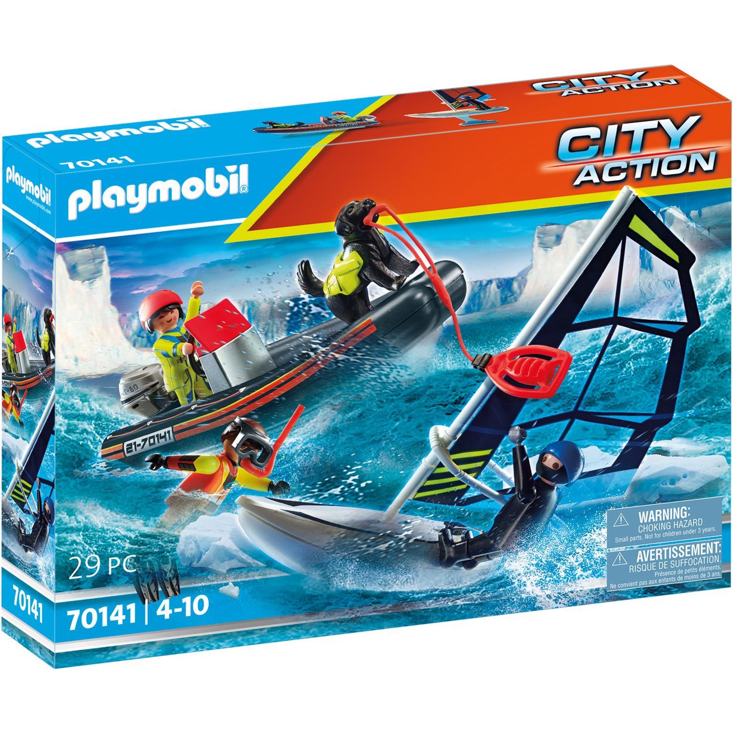 70141 City Action Seenot: Polarsegler-Rettung, Konstruktionsspielzeug
