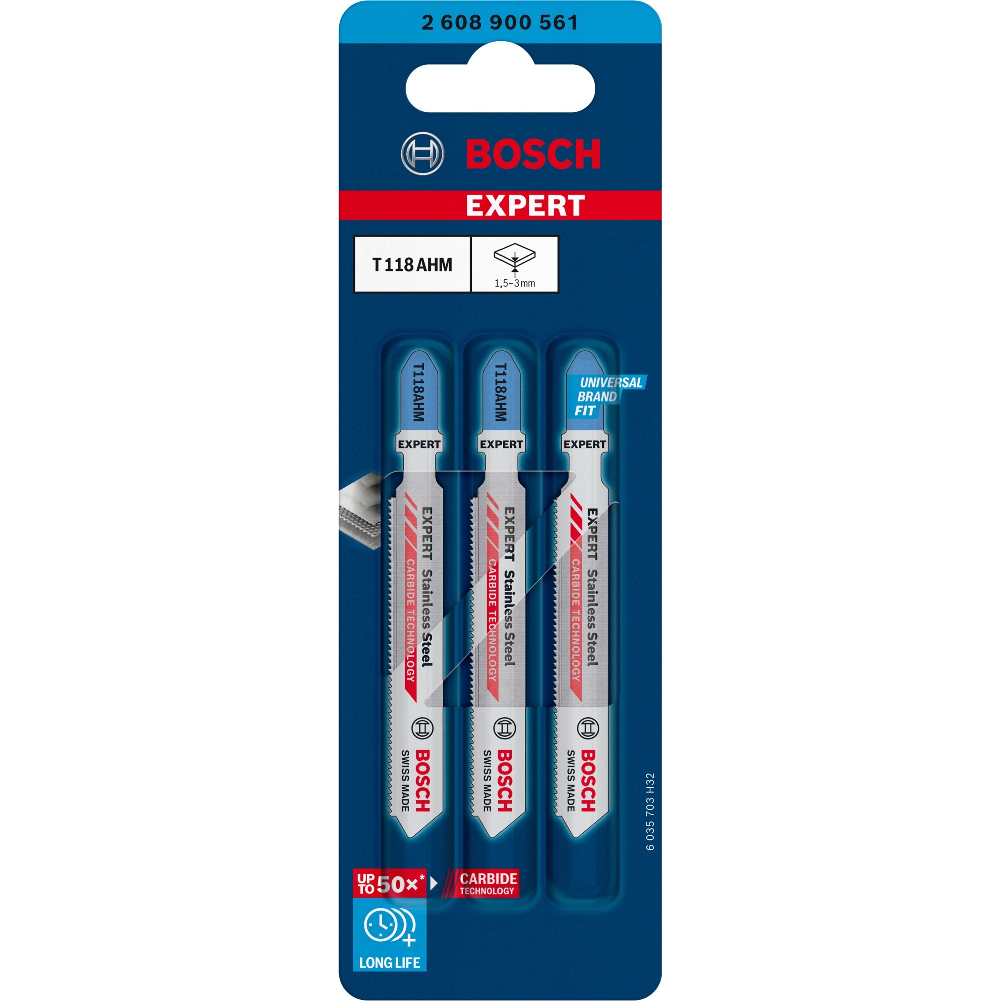 EXPERT Carbide Stichsägeblatt T 118 AHM ''Stainless Steel''