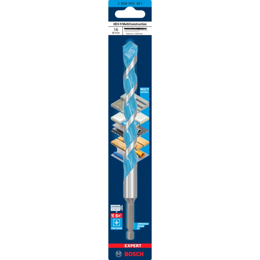 Bosch Expert HEX-9 MultiConstruction Bohrer, Ø 16mm | 06949509245526