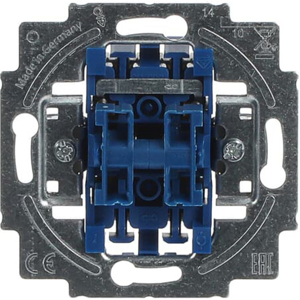 Jalousietaster-Einsatz Typ 2020/4 Unterputz mit Wippe, 10 Ampere, 250 Volt, IP20