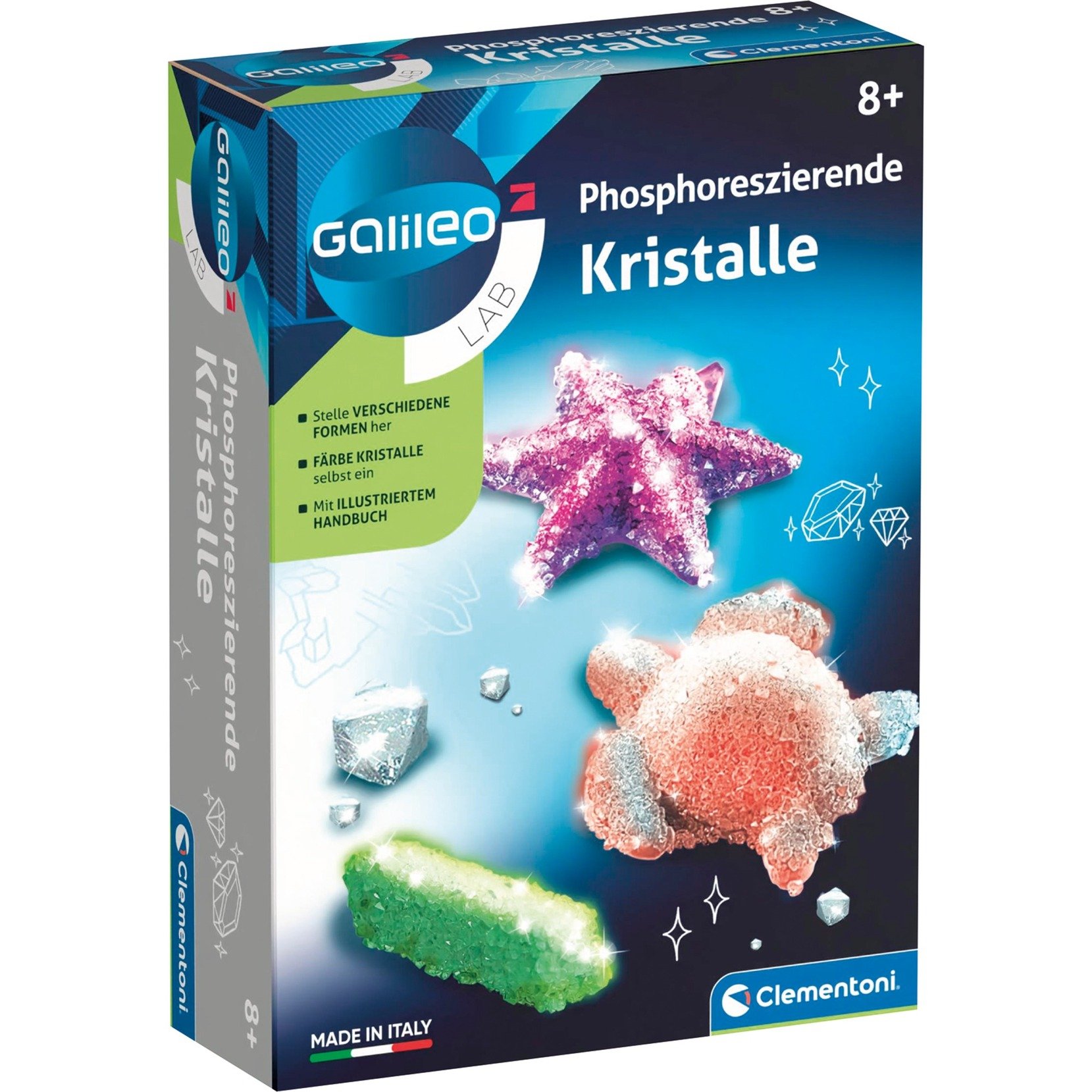 Clementoni Galileo Lab Phosphoreszierende Kristalle, Experimentierkasten | 08005125694877 Clementoni Galileo Lab Phosphoreszierende Kristalle, Experimentierkasten | 08005125694877