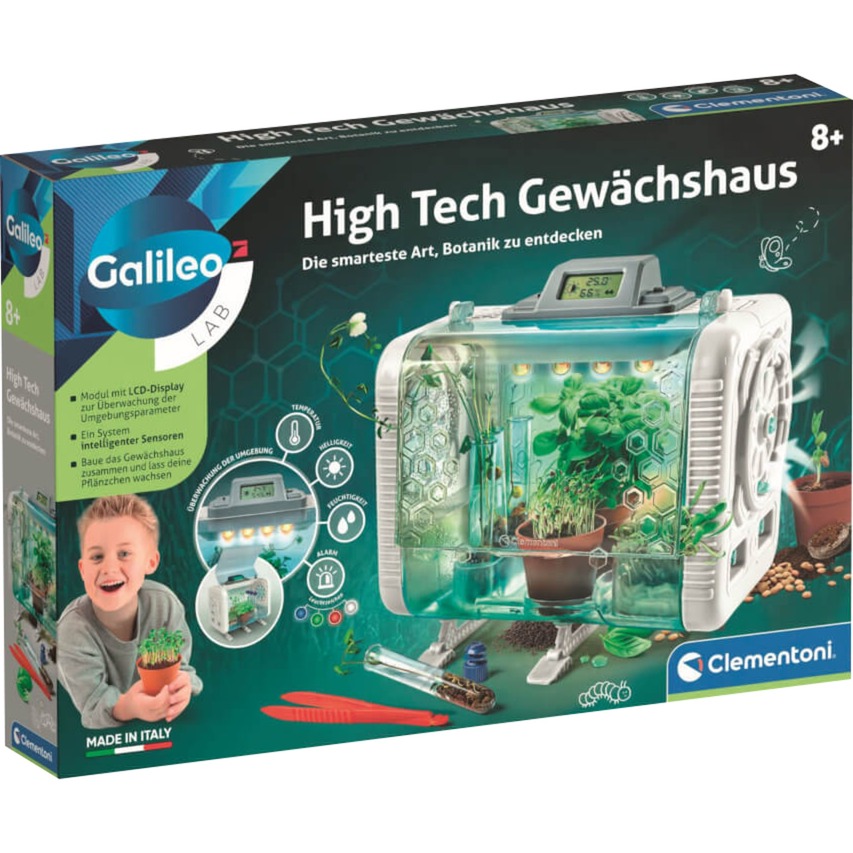 High Tech Gewächshaus, Experimentierkasten