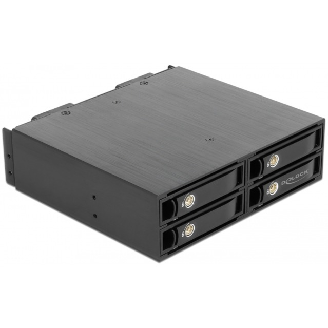 Delock 5.25″ Wechselrahmen für 4 x 2.5″ U.2 NVMe SSD, Einbaurahmen | 04043619472352 Delock 5.25″ Wechselrahmen für 4 x 2.5″ U.2 NVMe SSD, Einbaurahmen | 04043619472352