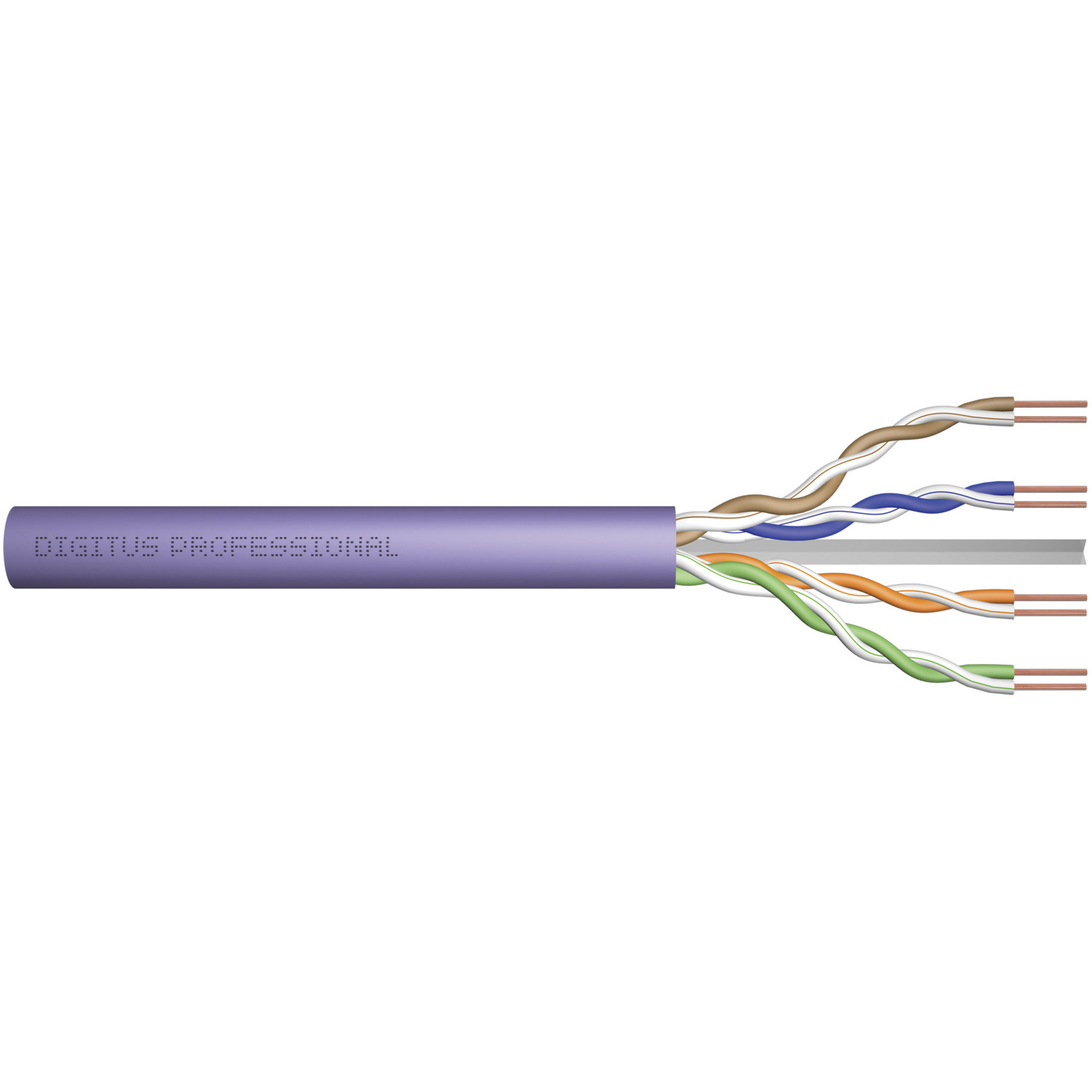 Professional Cat.6 U/UTP Verlegekabel simplex, Eca