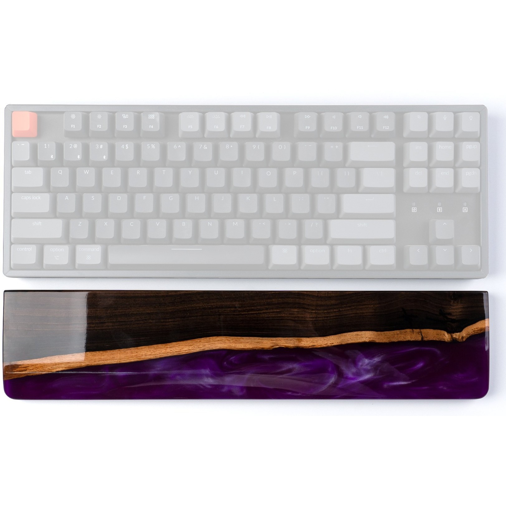 Keychron Resin and Wooden Palm Rest für K8/C1, Handgelenkauflage | 04897115553998 Keychron Resin and Wooden Palm Rest für K8/C1, Handgelenkauflage | 04897115553998