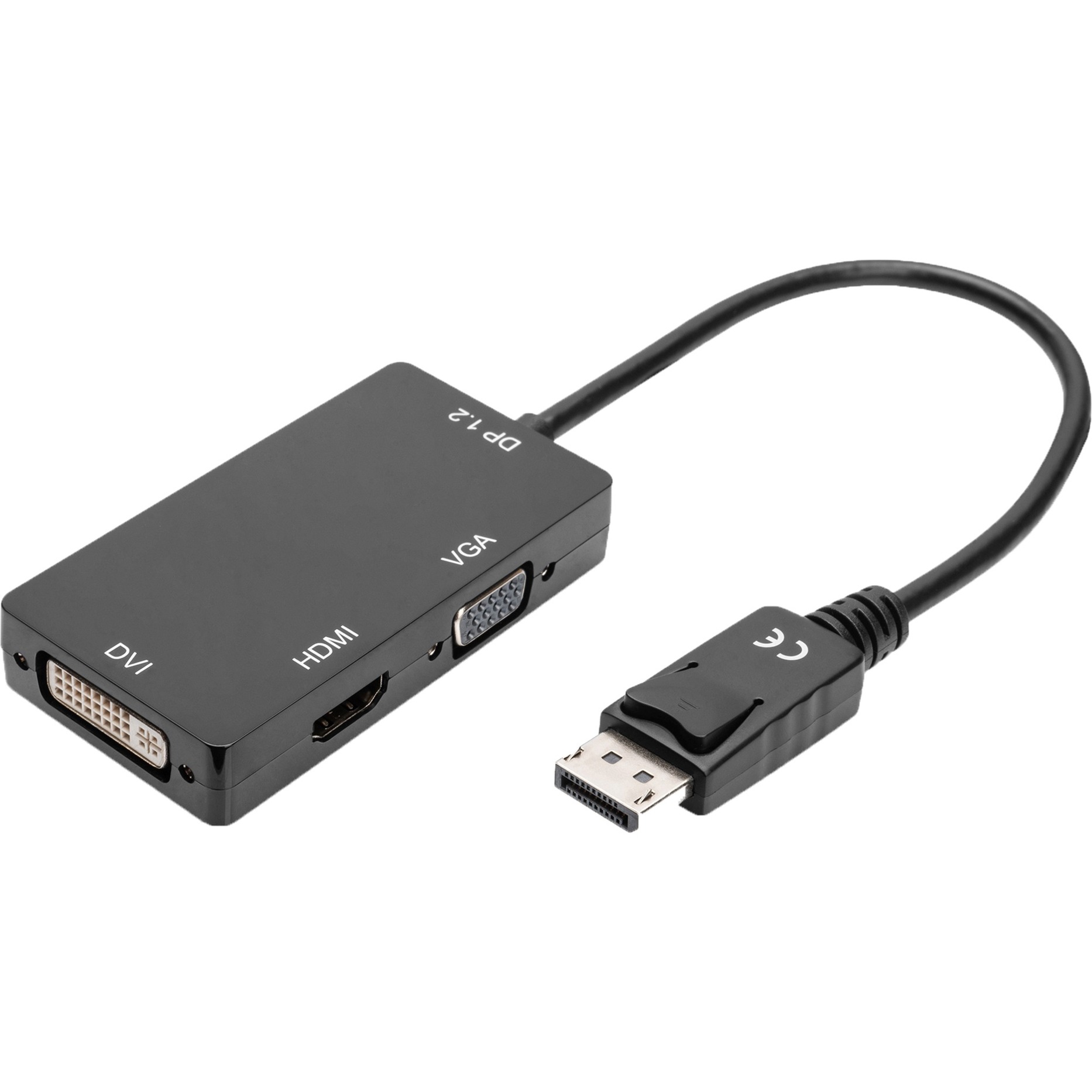 3in1 Adapter/Konverter DisplayPort > DisplayPort + HDMI + DVI + VGA