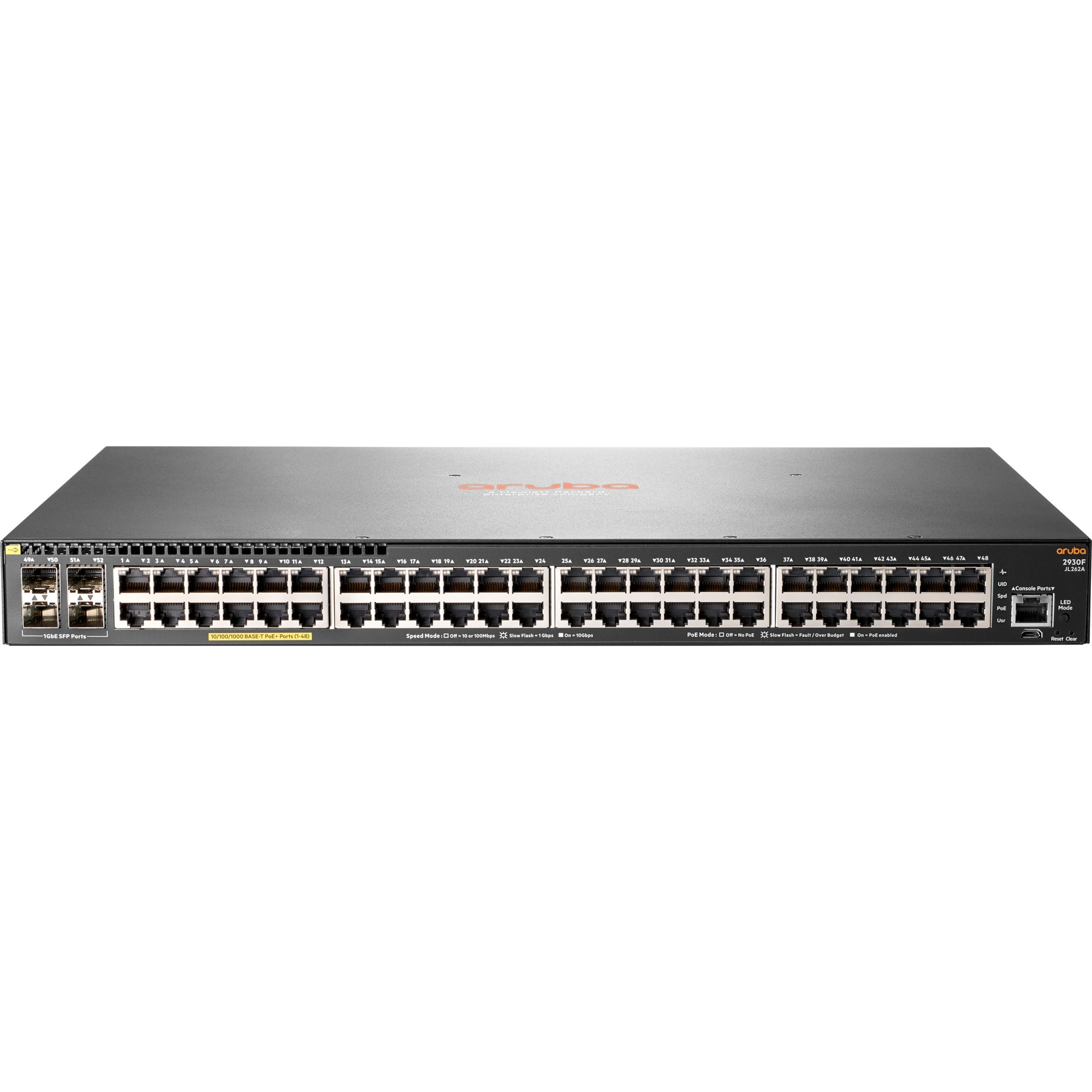 Aruba 2930F 48GPoE+ 4SFP 740W, Switch