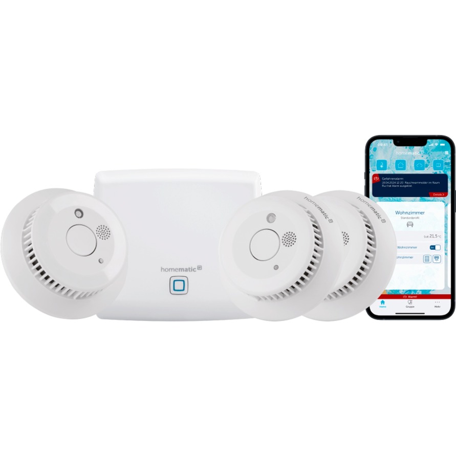 Homematic IP Smart Home Starterset Rauchwarnmelder (HmIP-SK4), Rauchmelder | 04047976507887 Homematic IP Smart Home Starterset Rauchwarnmelder (HmIP-SK4), Rauchmelder | 04047976507887