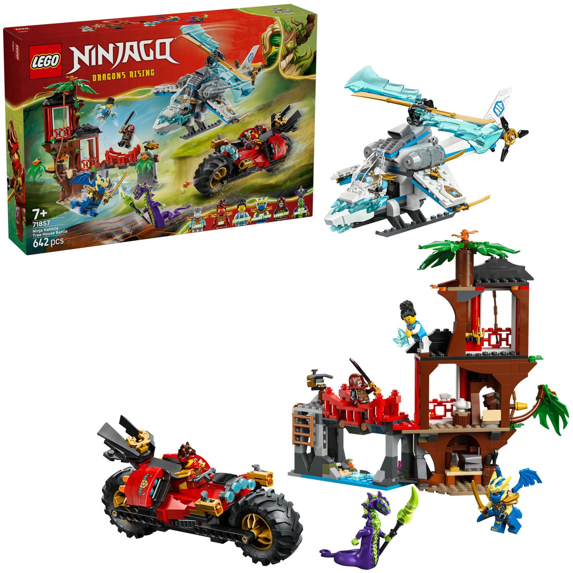 71857 Ninjago Showdown am Baumhaus mit dem Ninja-Bike, Konstruktionsspielzeug
