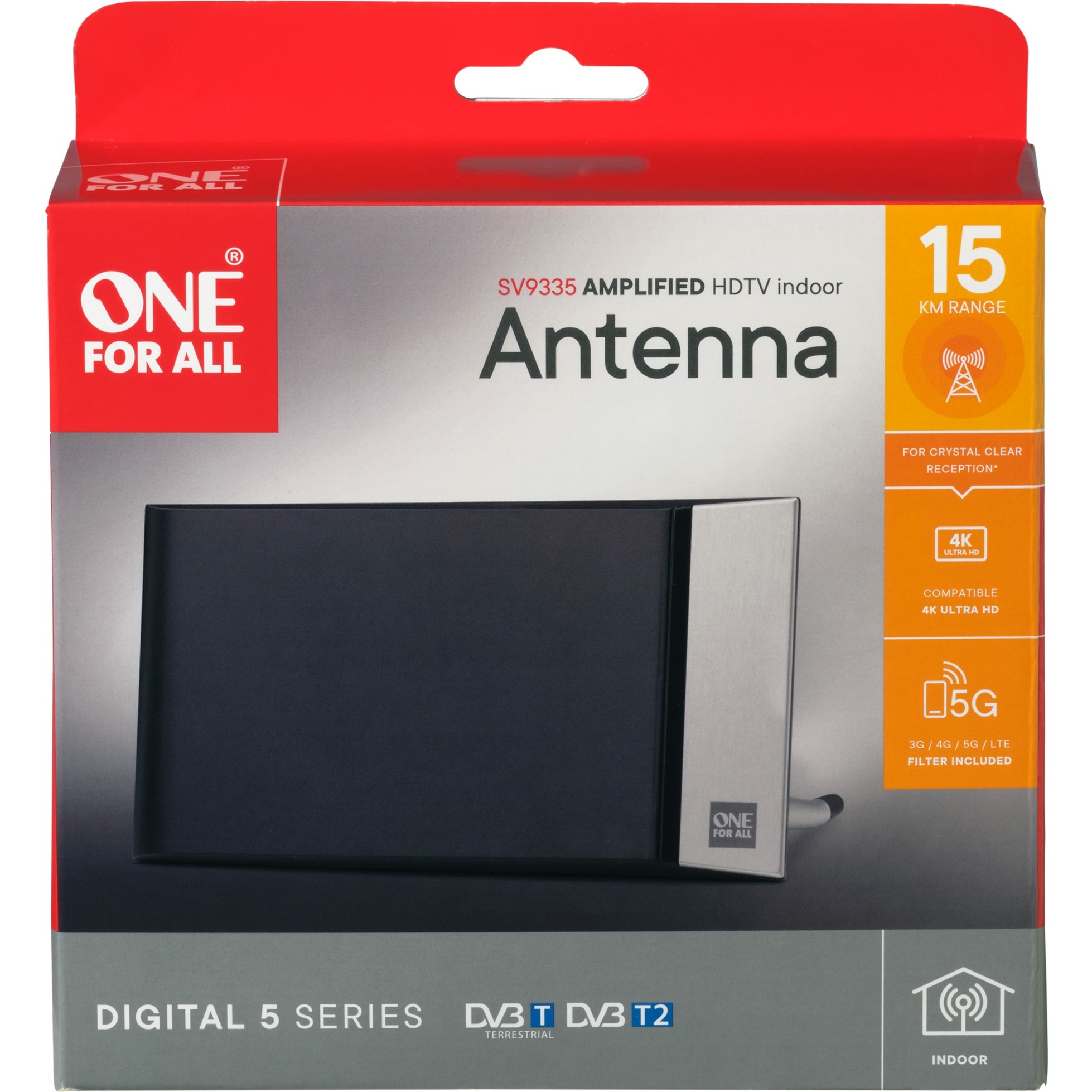 One For All DVB-T2 Zimmerantenne SV9335-5G | 08716184073632