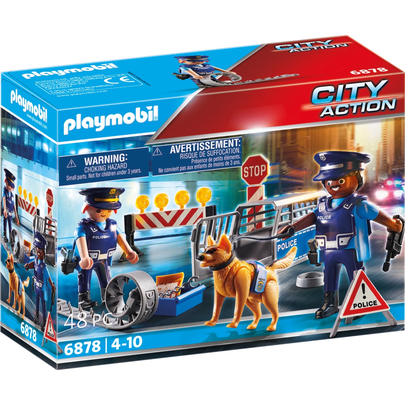 6878 City Action Polizei-Straßensperre, Konstruktionsspielzeug