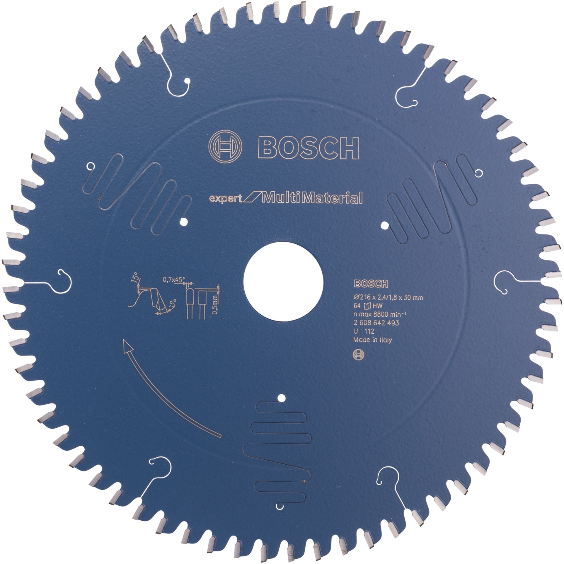 EXPERT Multi Material Kreissägeblatt, Ø 216mm, 64Z