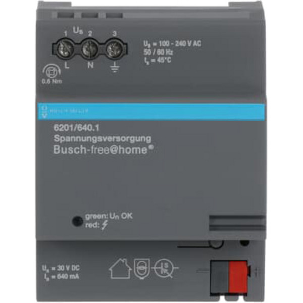Spannungsversorgung 640 Milliampere Typ 6201/640.1 für Busch-free@home System, Stromversorgung