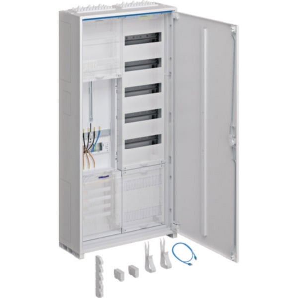 Komplettschrank universal 1100x550x205 Millimeter Schutzklasse II IP44 ein Zählerplatz VF 5rh APZ zwei Felder