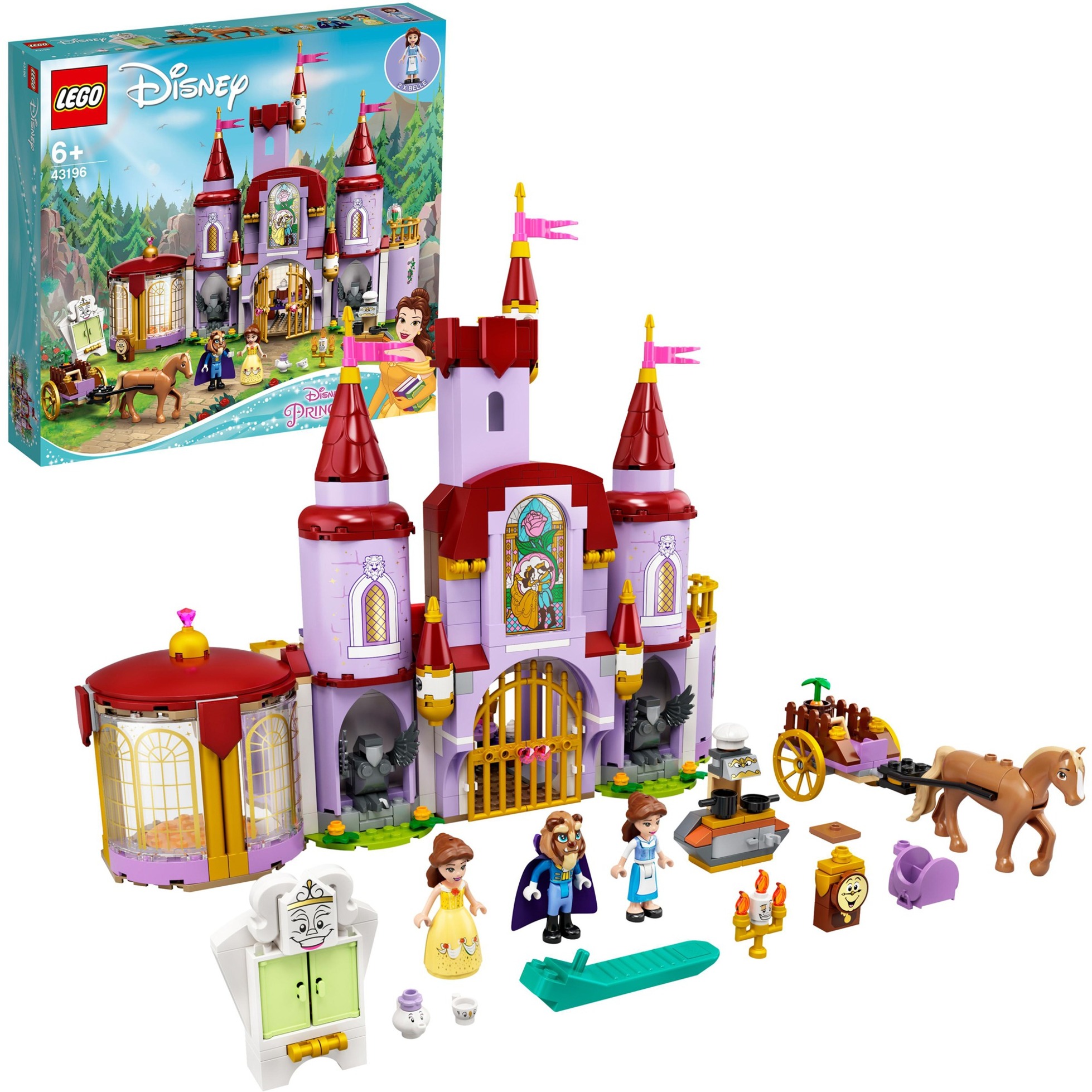 43196 Disney Princess Belles Schloss, Konstruktionsspielzeug