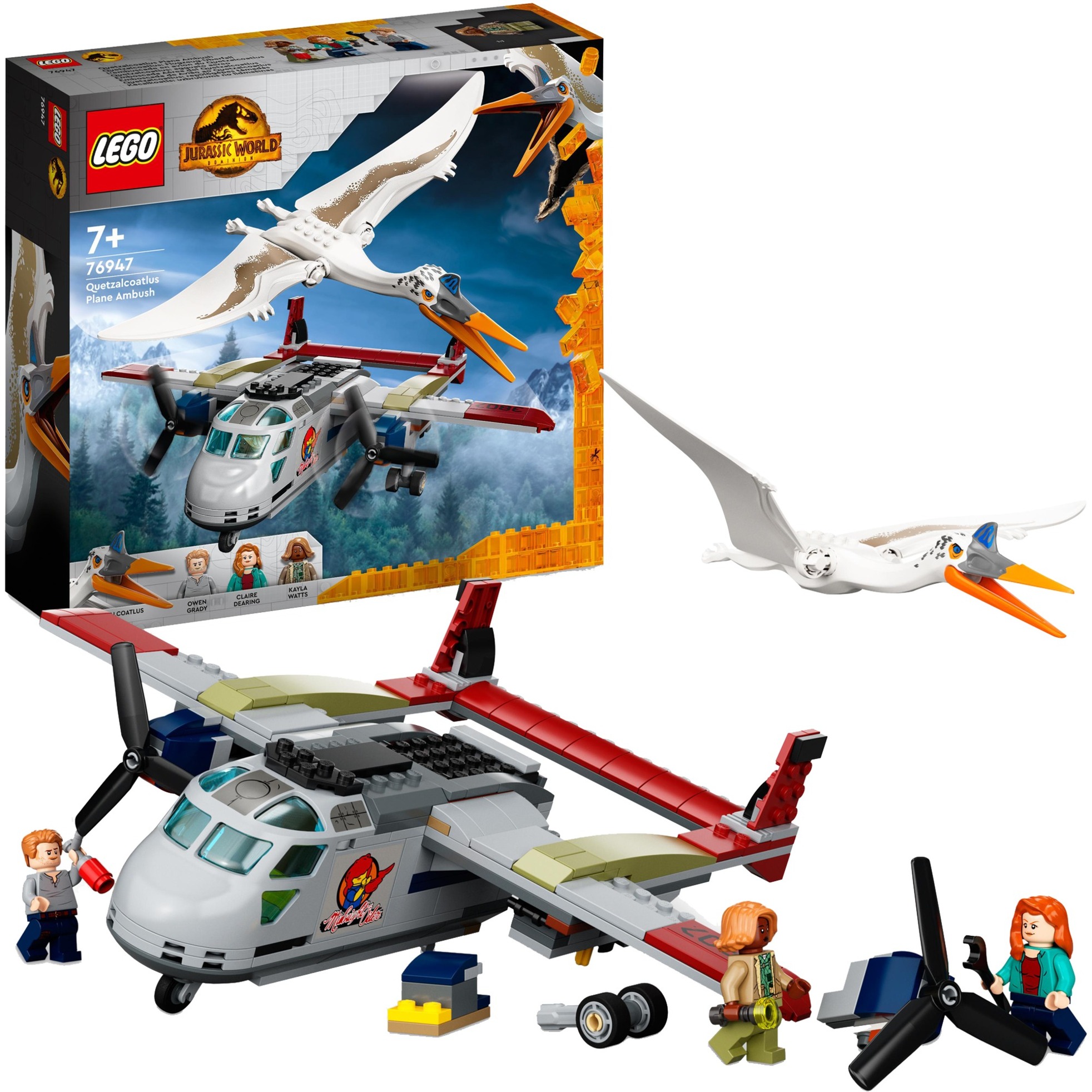 76947 Jurassic World Quetzalcoatlus: Flugzeug-Überfall, Konstruktionsspielzeug