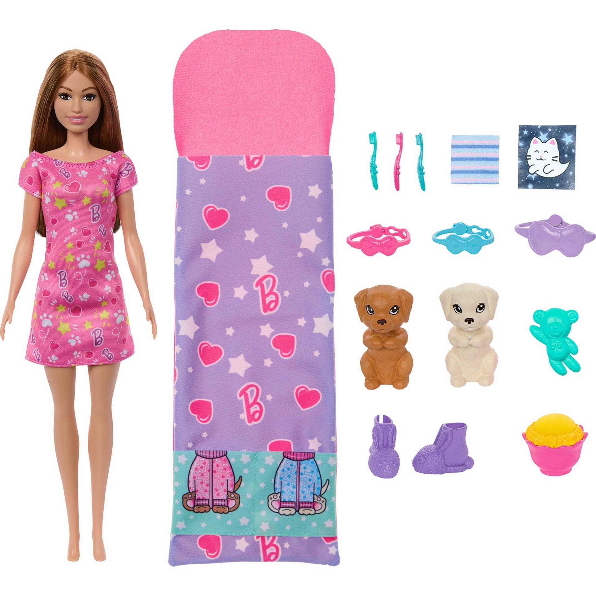 Mattel Barbie Welpen-Pyjama-Party, Puppe | 00194735234592 Mattel Barbie Welpen-Pyjama-Party, Puppe | 00194735234592