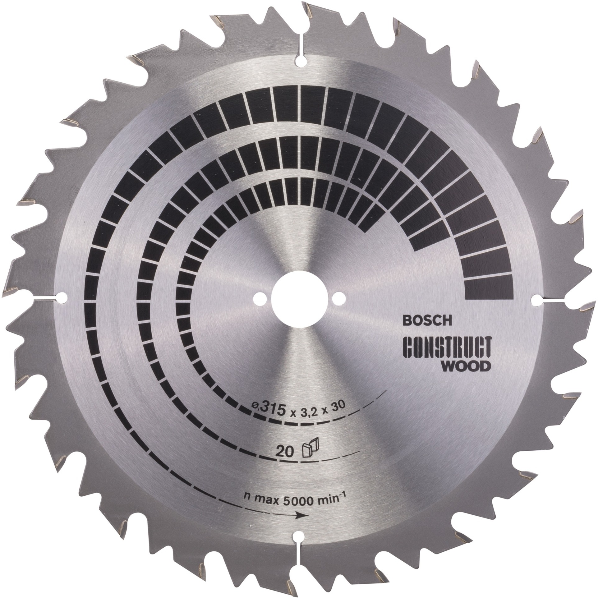 PRO Construct Wood Kreissägeblatt, Ø 315mm, 20Z