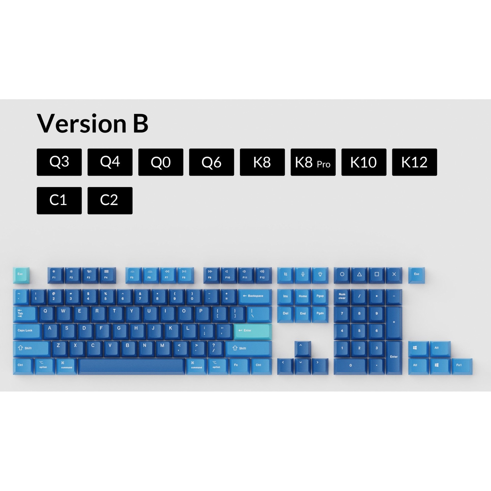 Keychron OEM Dye-Sub PBT Keycap Set – Ocean, Tastenkappe | 04895248821274 Keychron OEM Dye-Sub PBT Keycap Set – Ocean, Tastenkappe | 04895248821274