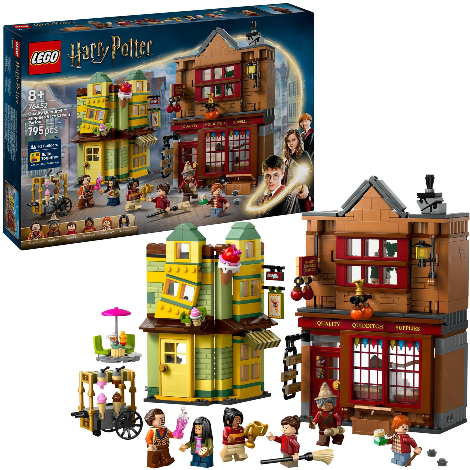 76452 Harry Potter Qualität für Quidditch und Fortescues Eissalon, Konstruktionsspielzeug
