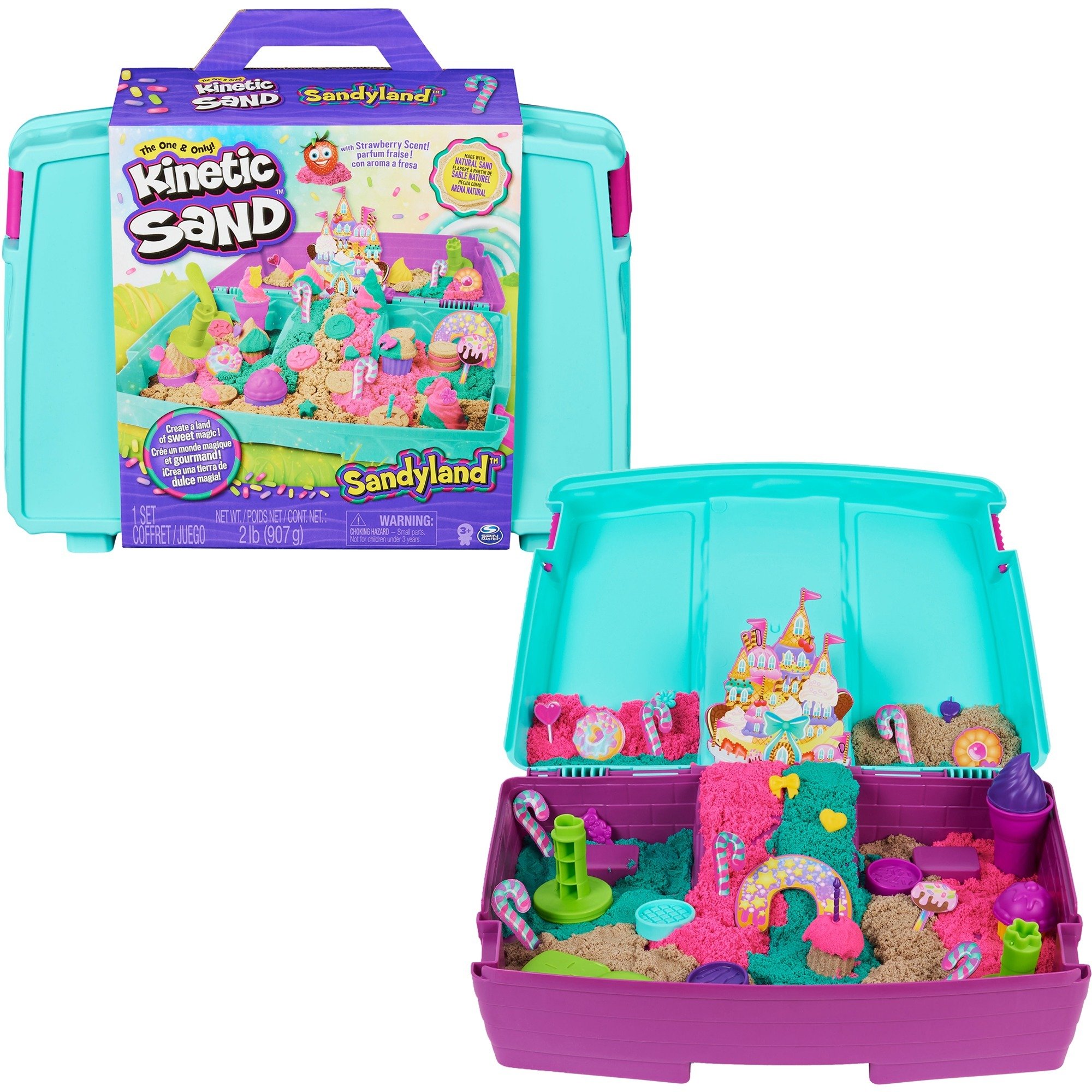 Spin Master Kinetic Sand – Sandyland Sandkoffer, Spielsand | 00778988374900 Spin Master Kinetic Sand – Sandyland Sandkoffer, Spielsand | 00778988374900