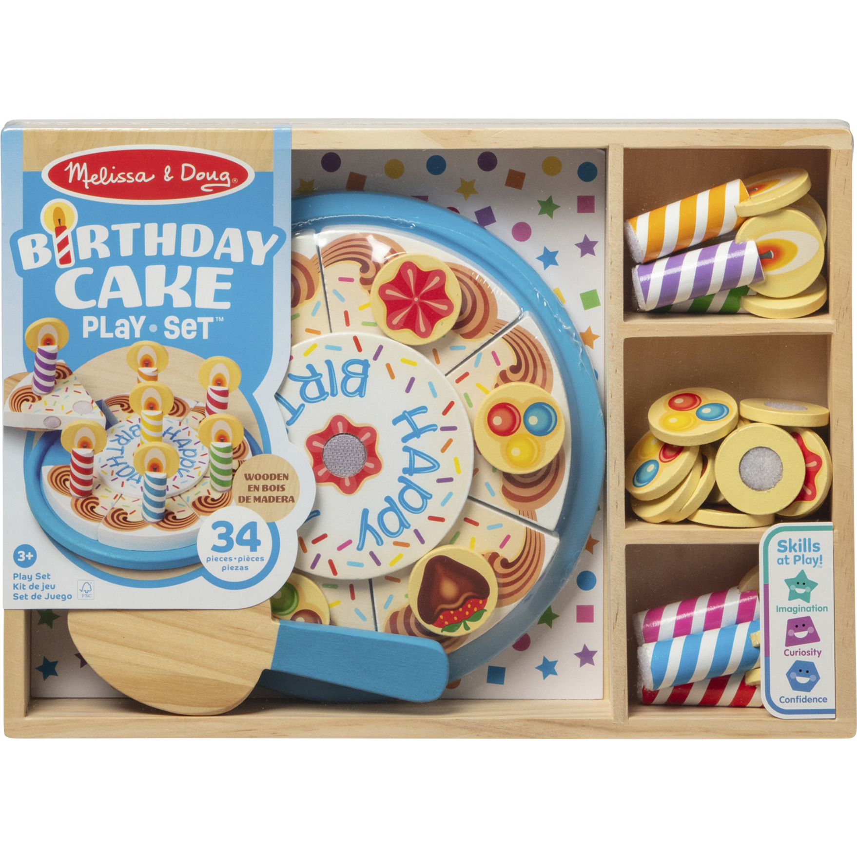 Melissa & Doug - Holz Geburtstagskuchen, Spielküche
