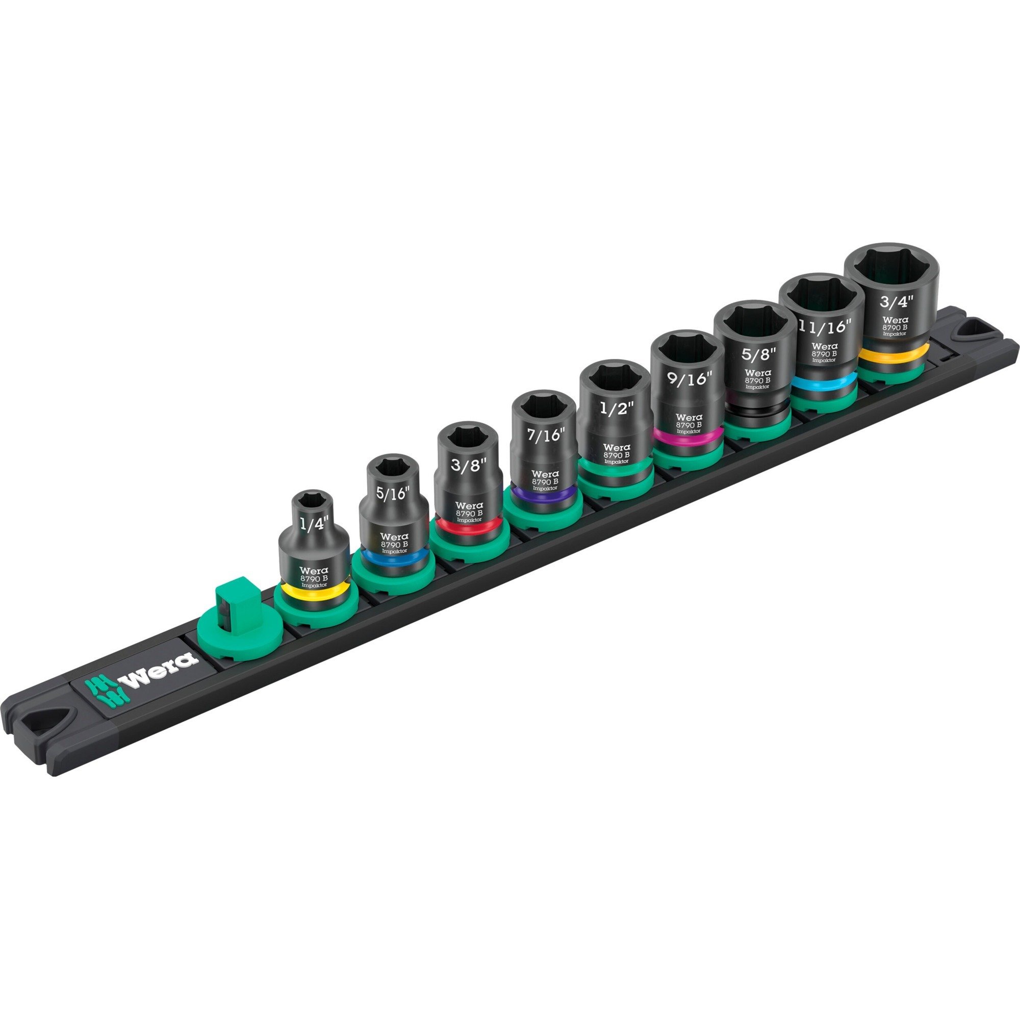 Wera 9608 Nuss-Magnetleiste B Impaktor Imperial 1 Steckschlüsseleinsatz-Satz 3/8″ | 04013288227553 Wera 9608 Nuss-Magnetleiste B Impaktor Imperial 1 Steckschlüsseleinsatz-Satz 3/8″ | 04013288227553